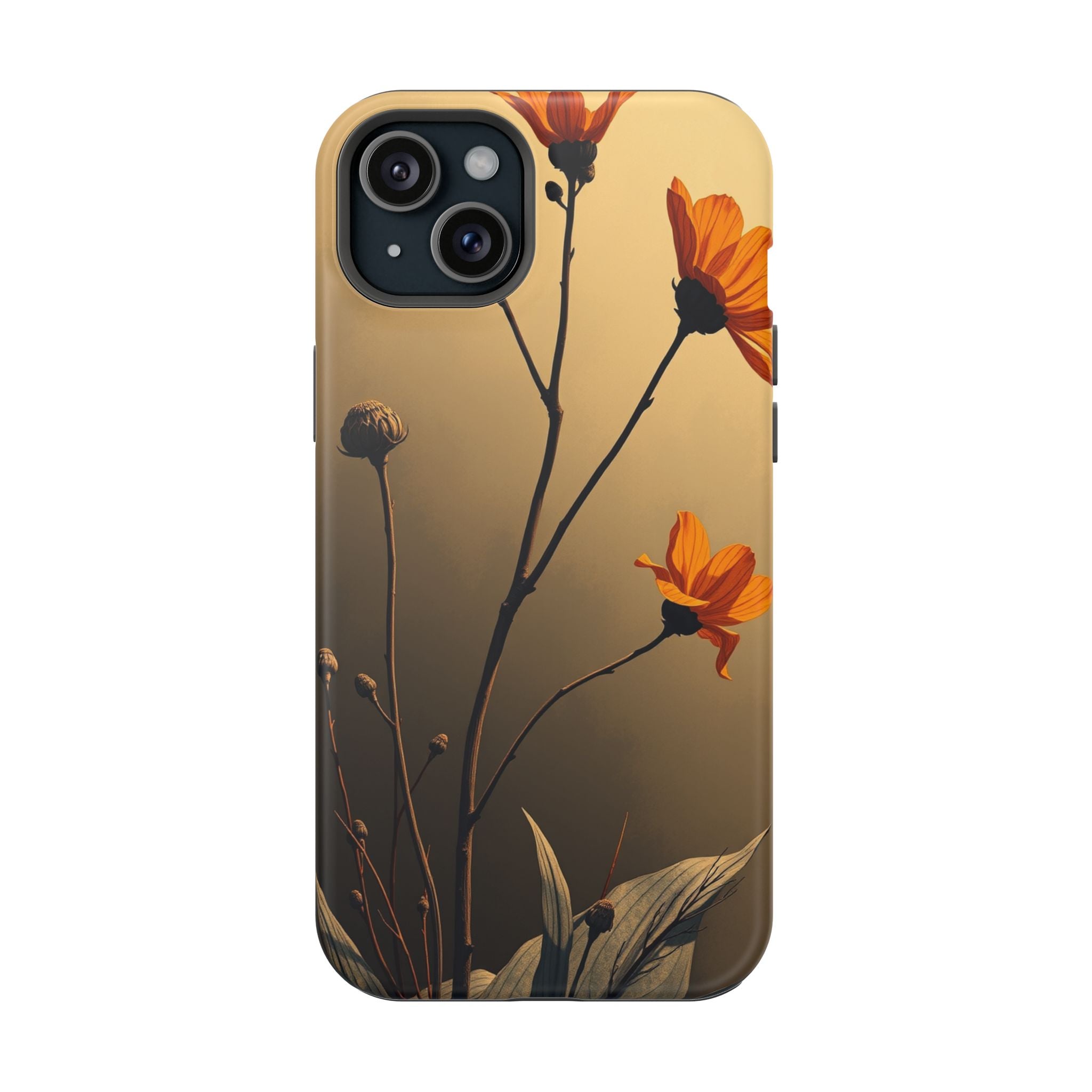 iPhone Burnt Orange And Sand Botanical Illustration Gal Slim Snap Case · iPhone