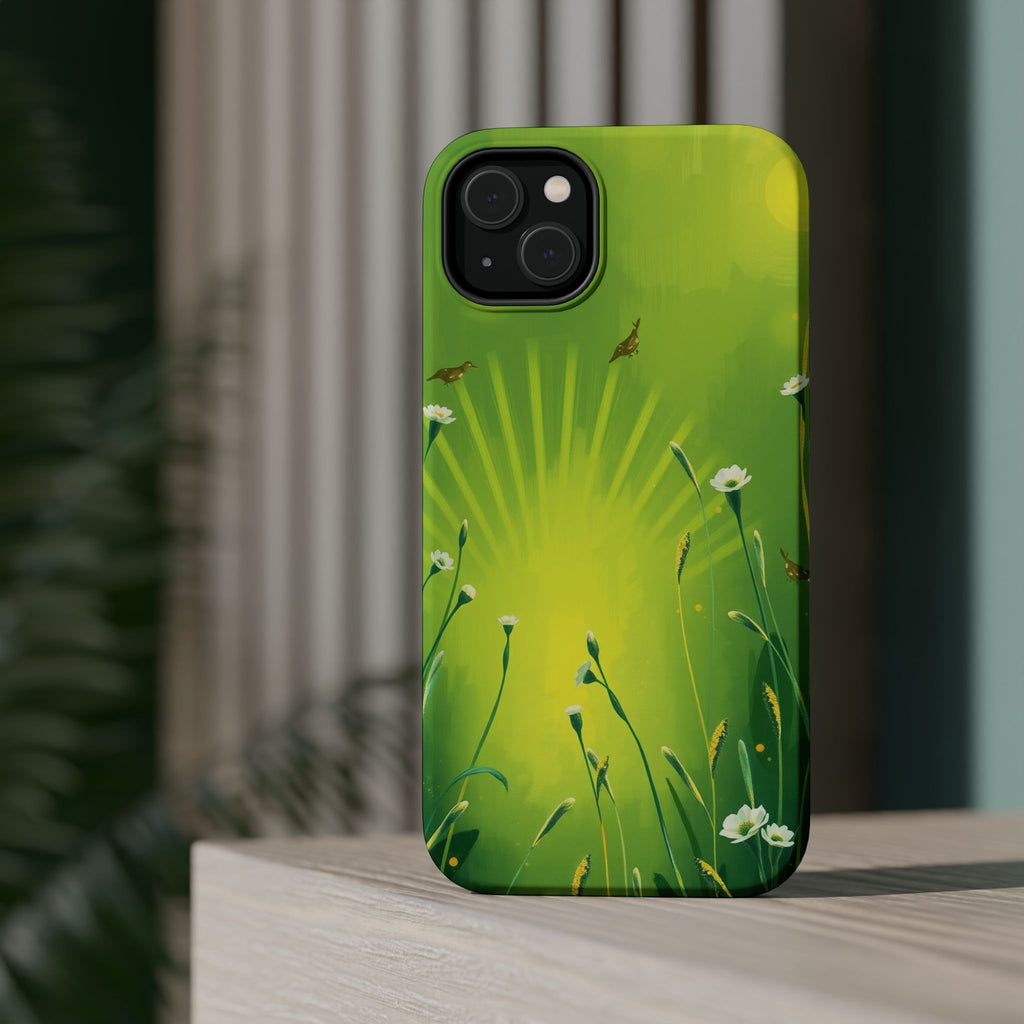 iPhone Spring Meadow Cinematic Art Bold Modern Everyday Snap Case · iPhone Case