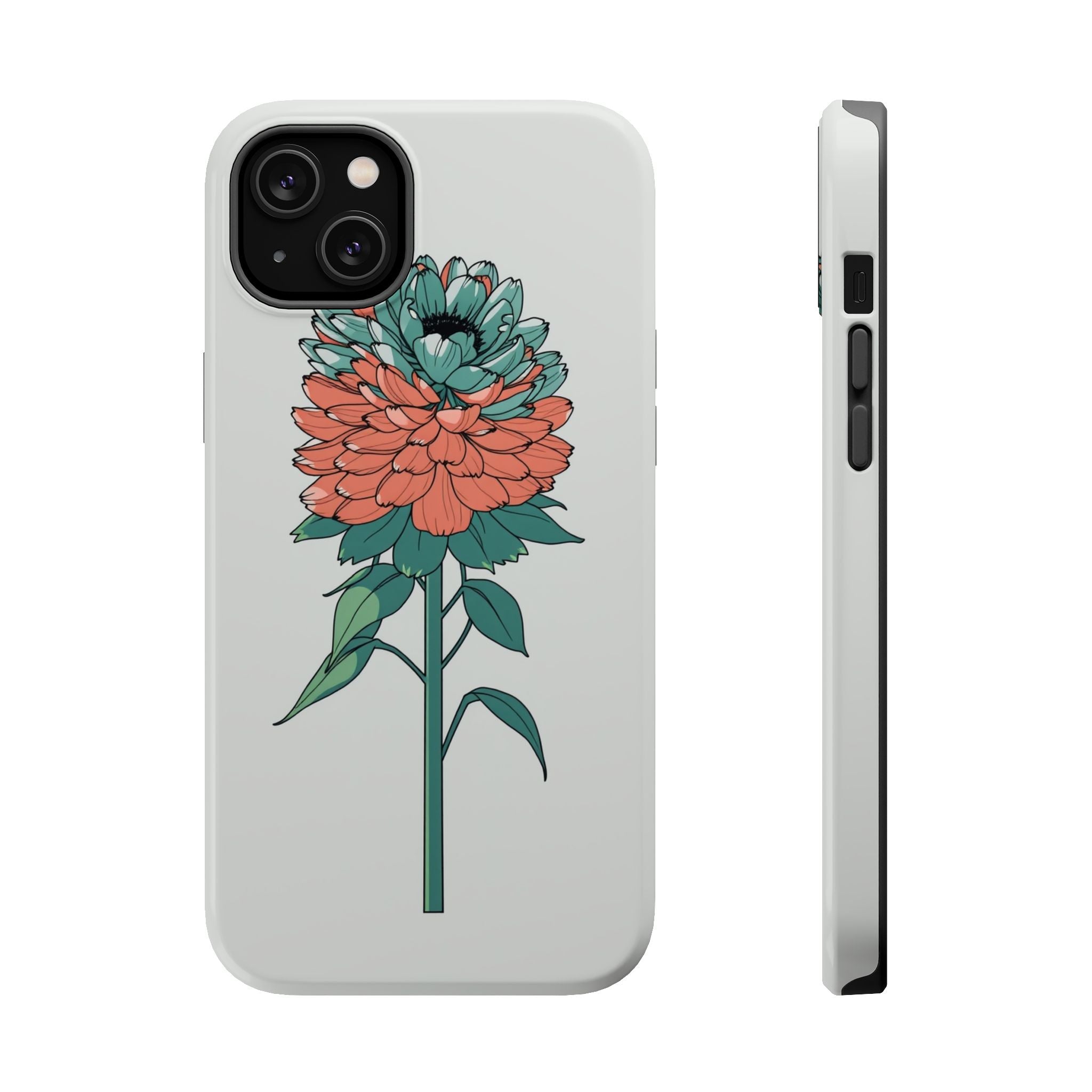 iPhone Serene Ranunculus Stack Design Slim Everyday Designer Case · iPhone Case