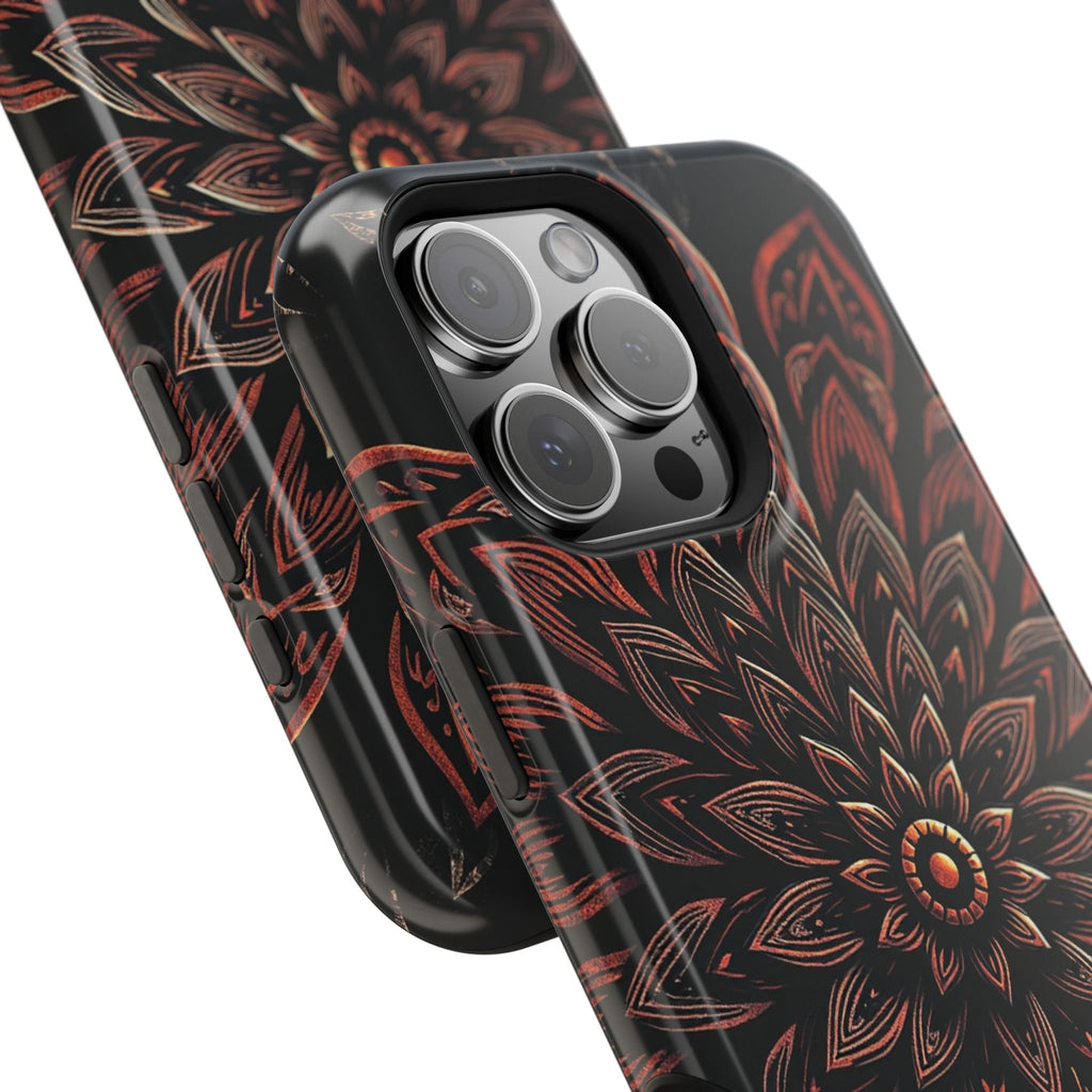 iPhone Floral Mandala Vintage Retro Poster Slim iPhone Everyday · iPhone Case