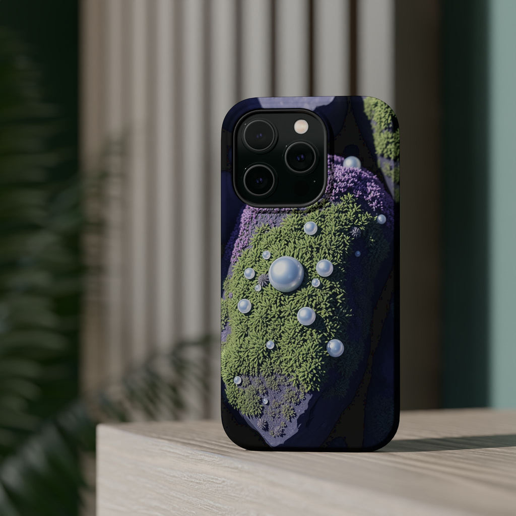 iPhone Moss Covered Rocks Electric Art Slim Everyday Designer Case · iPhone Case
