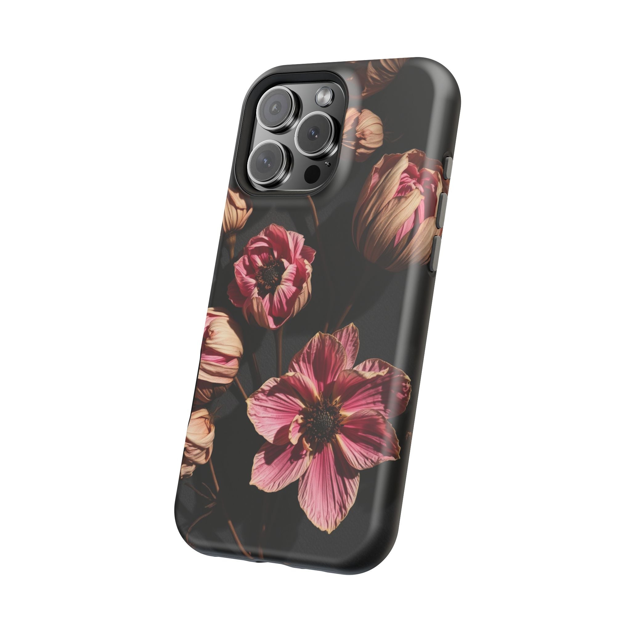 iPhone Dried Flower Flat Lay Electric Art Slim Snap Case · iPhone Case