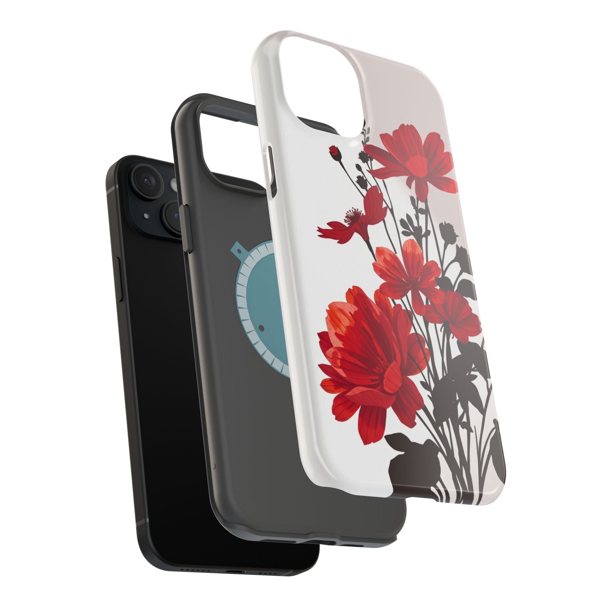 iPhone Floral Silhouette Cinematic Art Slim Snap Case · iPhone Case