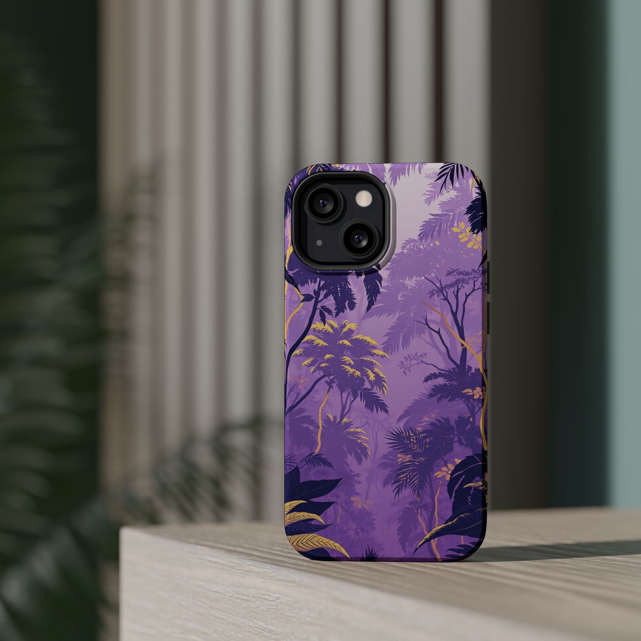 iPhone Lavender And Pearl Rainforest Canopy Soft iPhone 14 Finish · iPhone Case