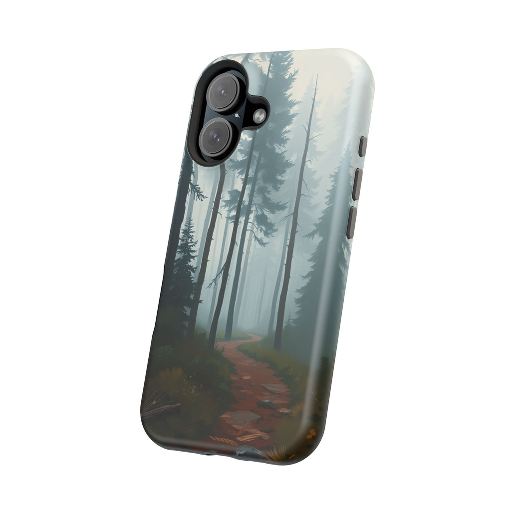 iPhone Serene Misty Forest Path Design Slim Everyday Designer Case · iPhone Case