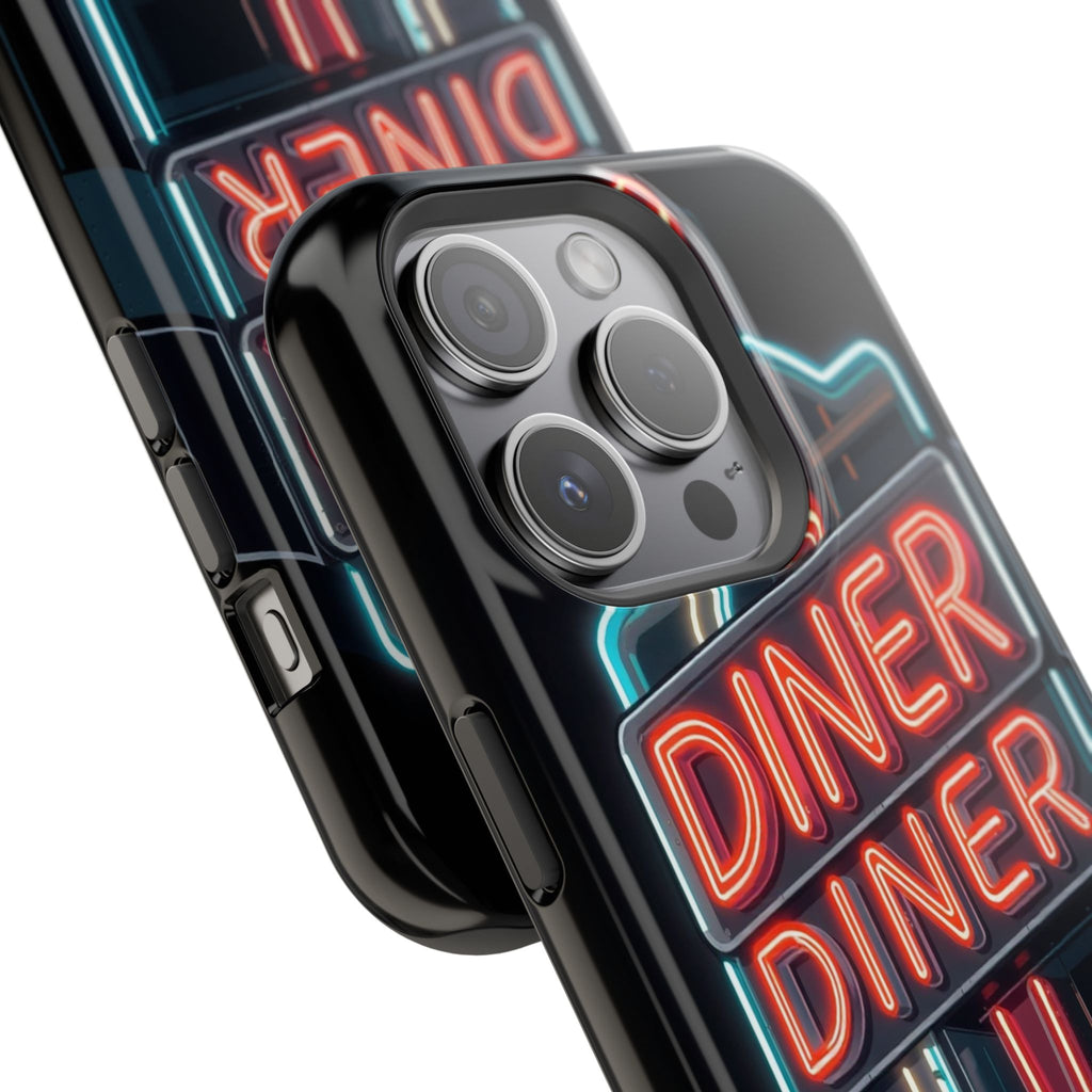 iPhone Neon Diner Sign Electric Art Slim Everyday Designer Case · iPhone Case