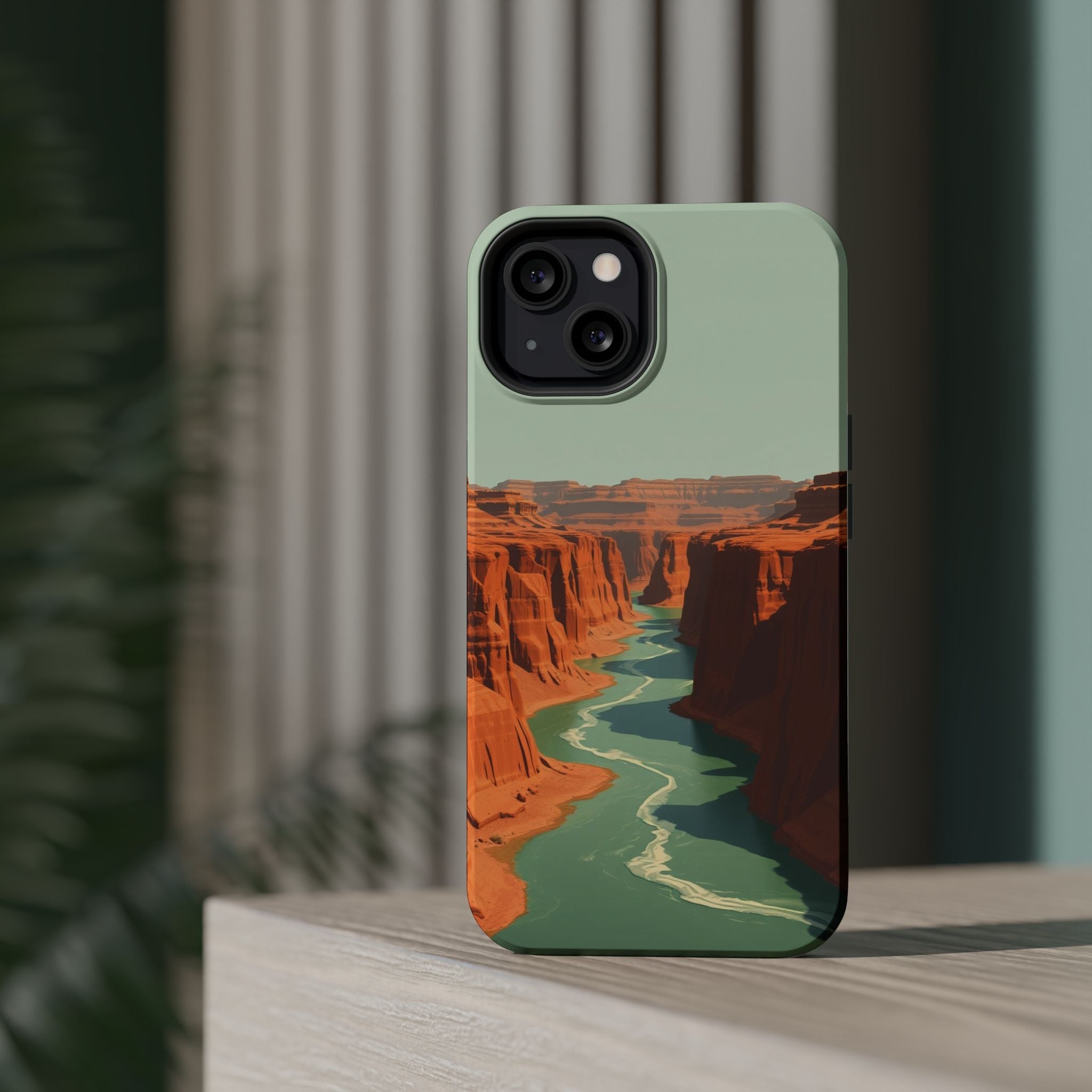 iPhone Burnt Orange And Sand River Canyon Slim iPhone Everyday Designer · iPhone