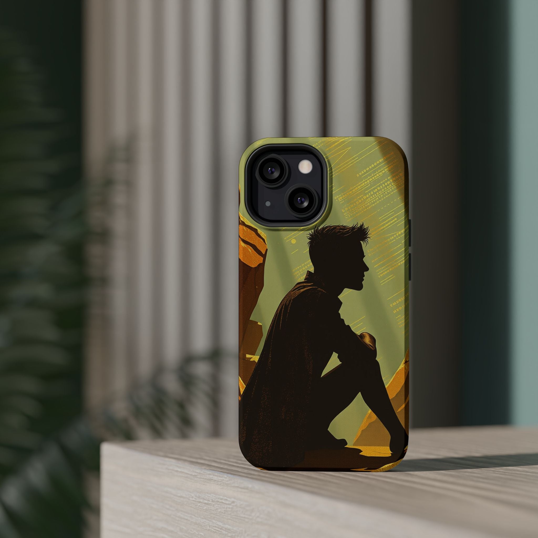 iPhone Mustard And Rust Overthinking Again Slim Everyday Designer Case · iPhone