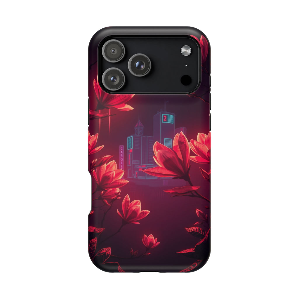 iPhone Charcoal And Copper Magnolia Dream Slim iPhone Everyday Designer · iPhone