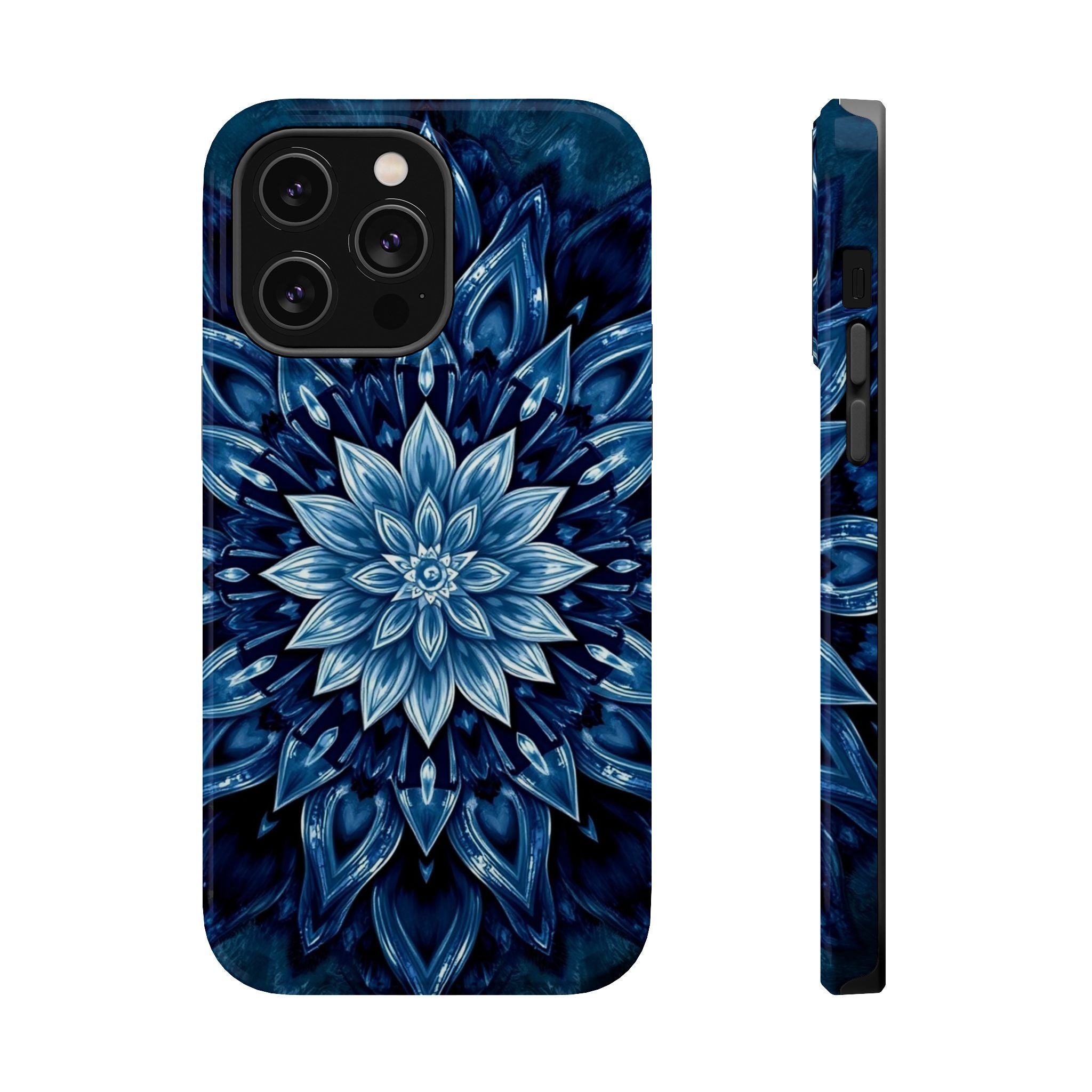 iPhone Floral Mandala Electric Art Bold Modern Everyday Snap Case · iPhone Case