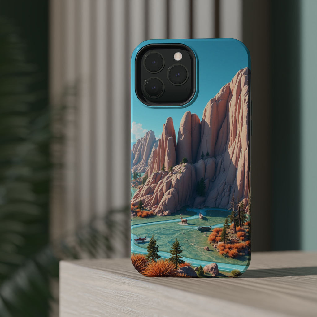iPhone Pine Ridge Electric Art Slim Everyday Designer Case · iPhone Case