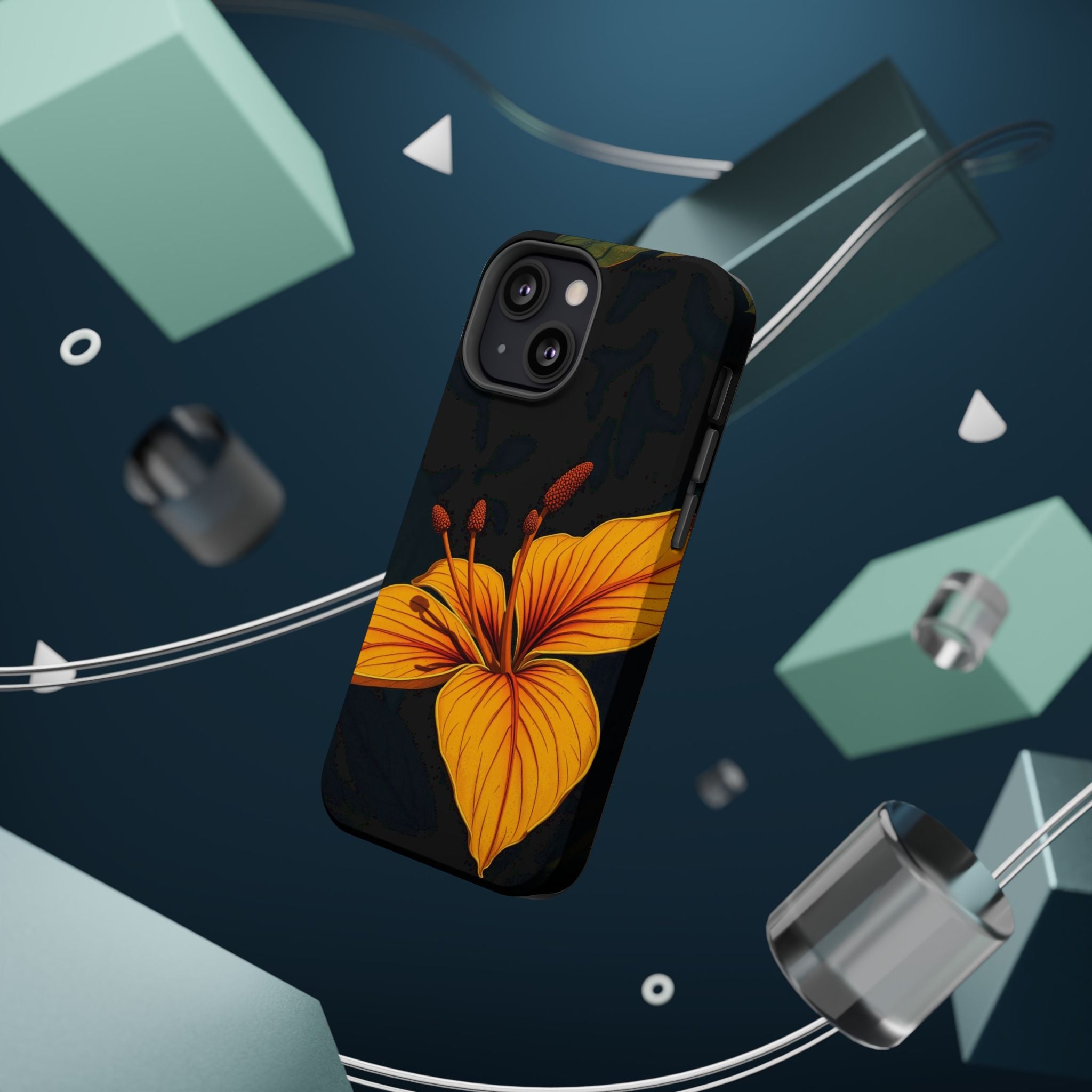 iPhone Earthy Tropical Bloom Design Artistic Everyday Cas Slim Snap Case · iPhon