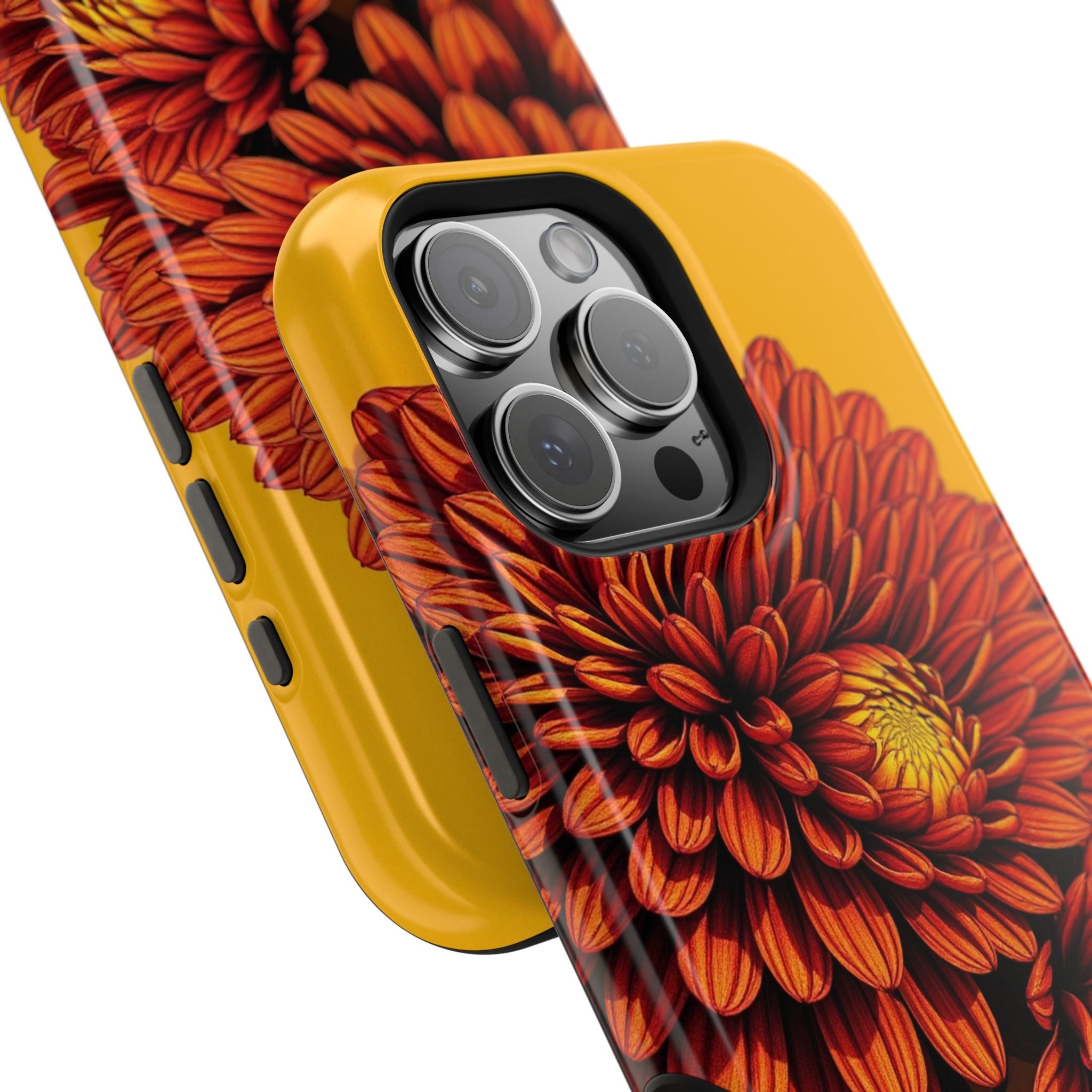 iPhone Mustard And Rust Ranunculus Stack Slim Everyday iPhone 14 · iPhone Case