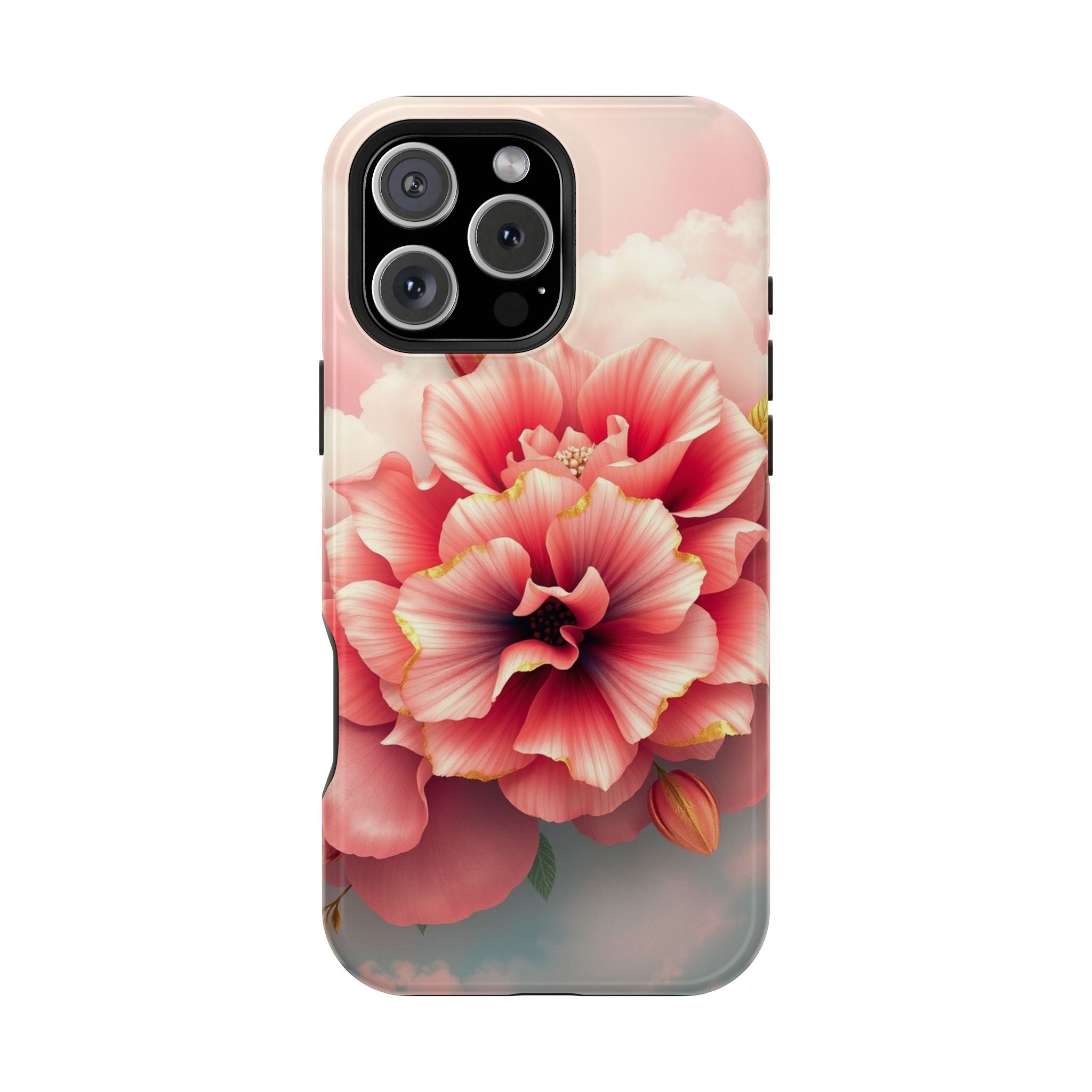 iPhone Pastel Floral Cloud Gold Foil Luxury Slim iPhone Everyday · iPhone Case