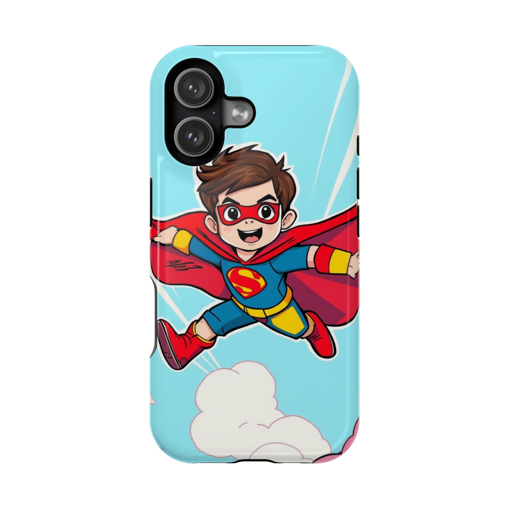 iPhone Kid Superhero Flying Kids Fun iPhone Phone Case Gift Slim · iPhone Case