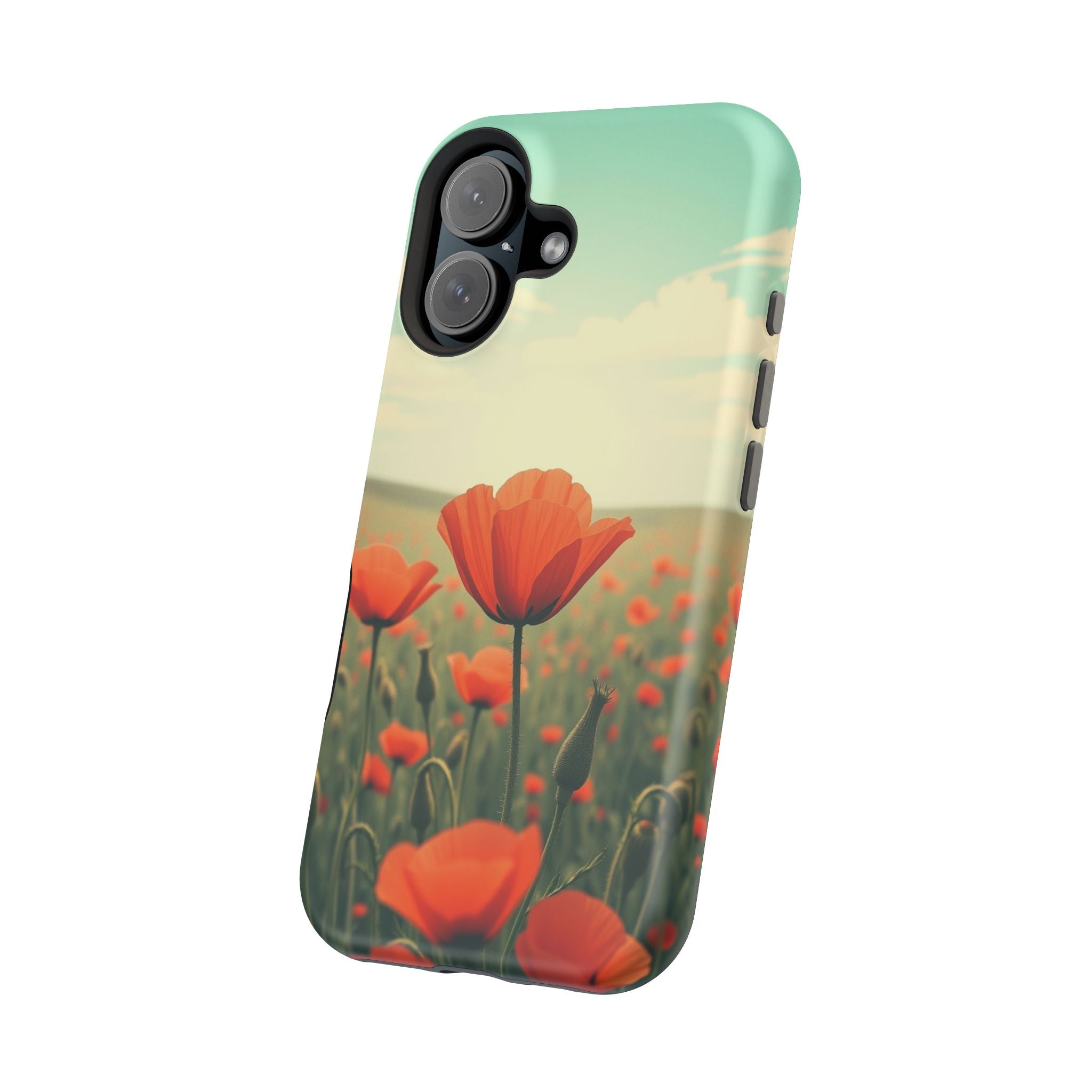 iPhone Radiant Poppy Field Design Bold Modern Everyday Snap Case · iPhone Case