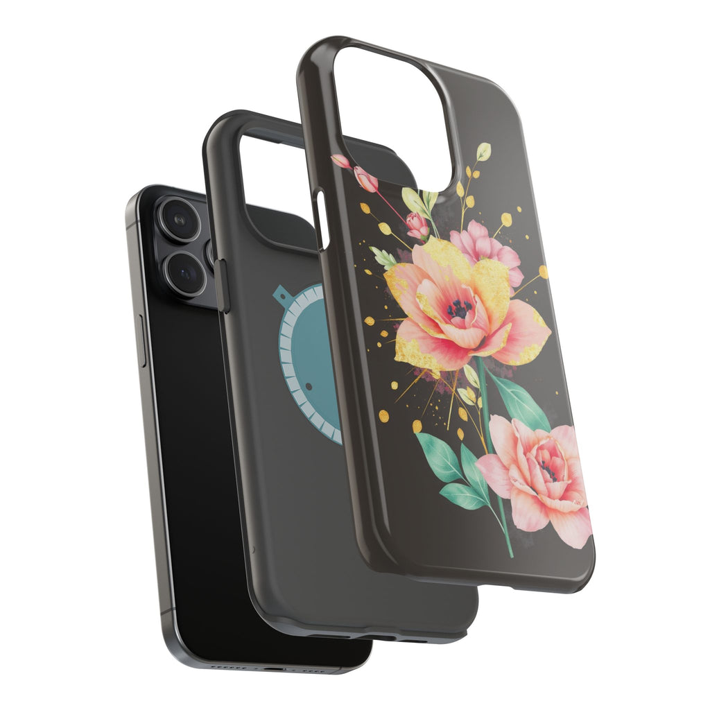iPhone Earthy Floral Watercolor Splash Design Clean iPhone 14 Minimal · iPhone C