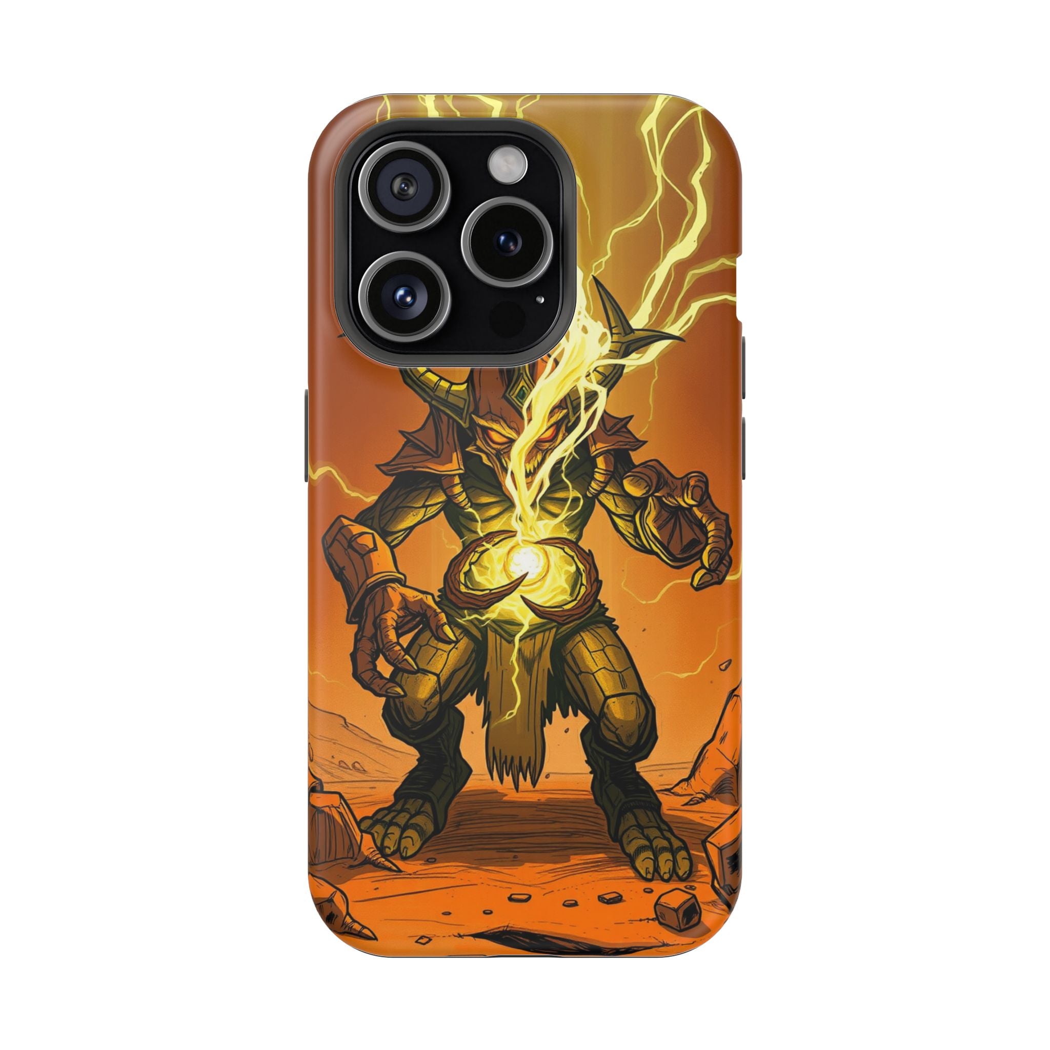 iPhone Burnt Orange And Sand Chaos Goblin Energy Clean Minimal Snap Case · iPhon