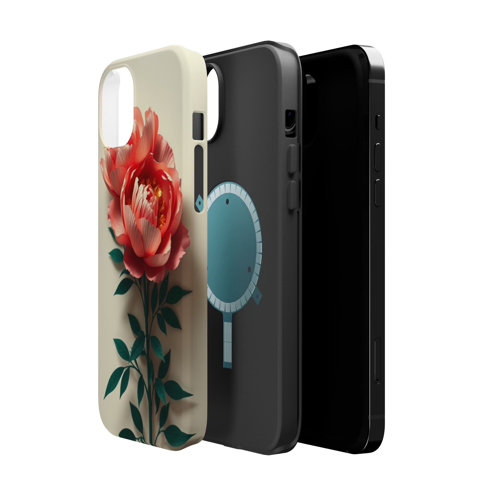 iPhone Emerald Green And Gold Peony Bouquet Slim iPhone Everyday · iPhone Case