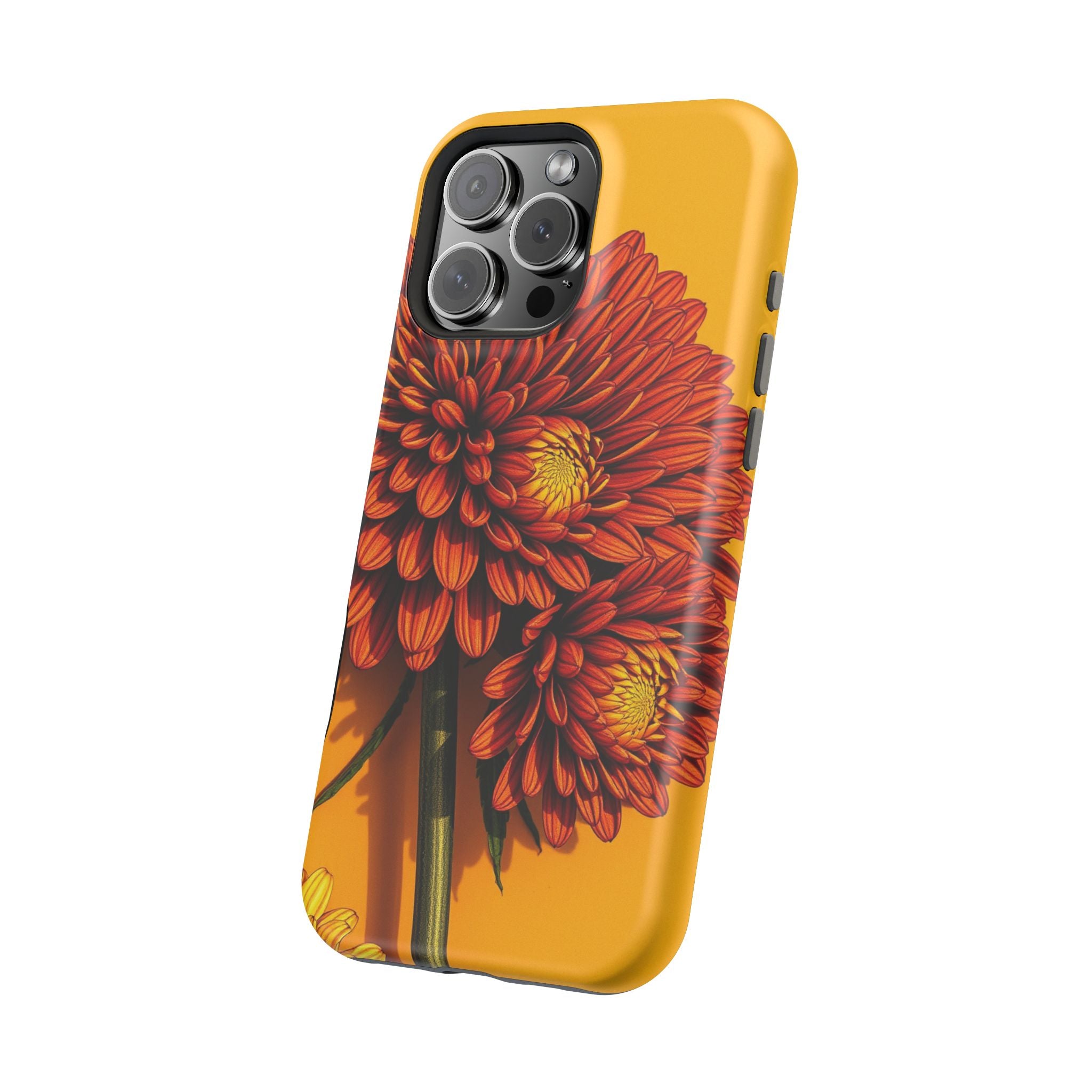 iPhone Mustard And Rust Ranunculus Stack Slim Everyday iPhone 14 · iPhone Case