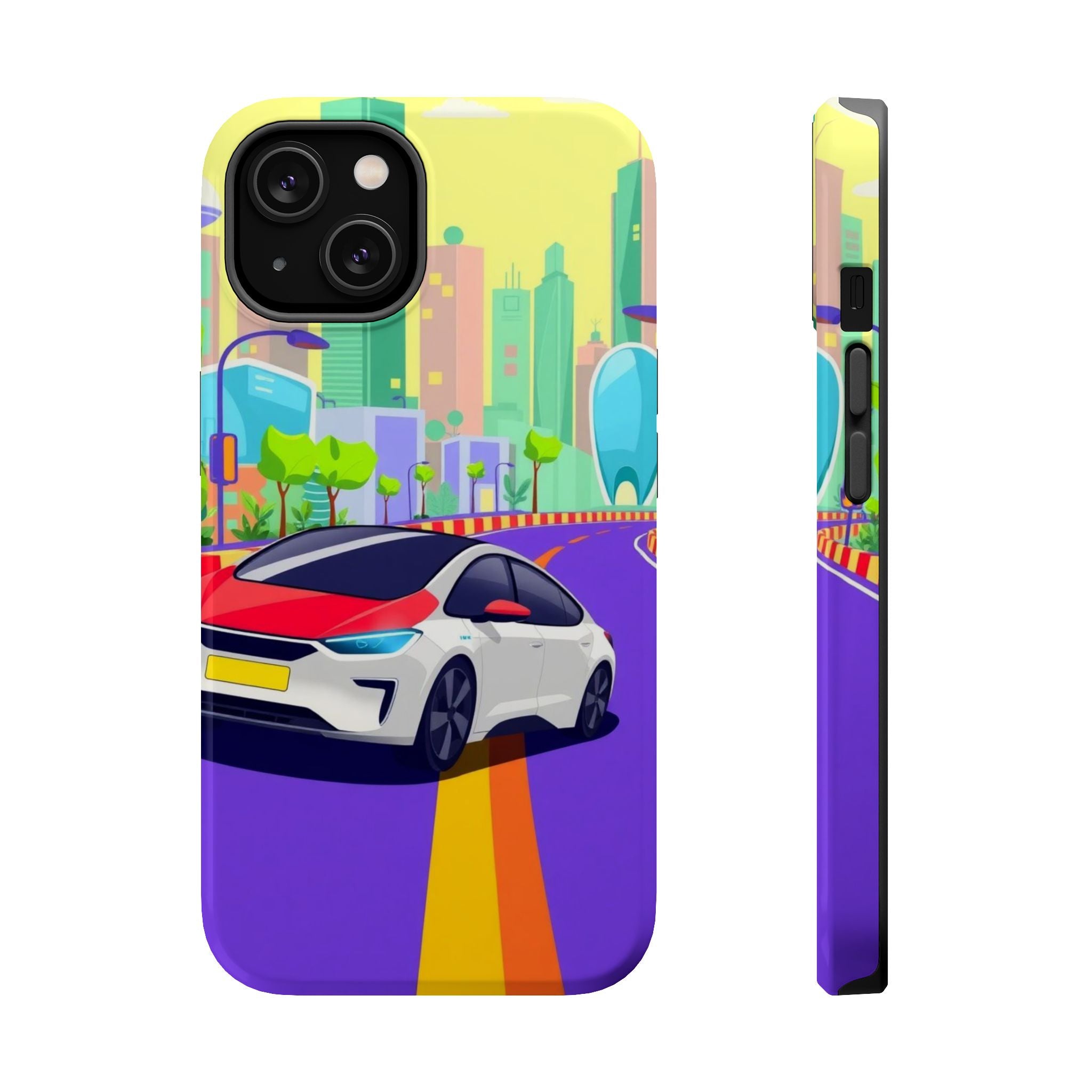 iPhone Electric Car Future Kids Fun Phone Case Gift Slim Snap Case · iPhone Case