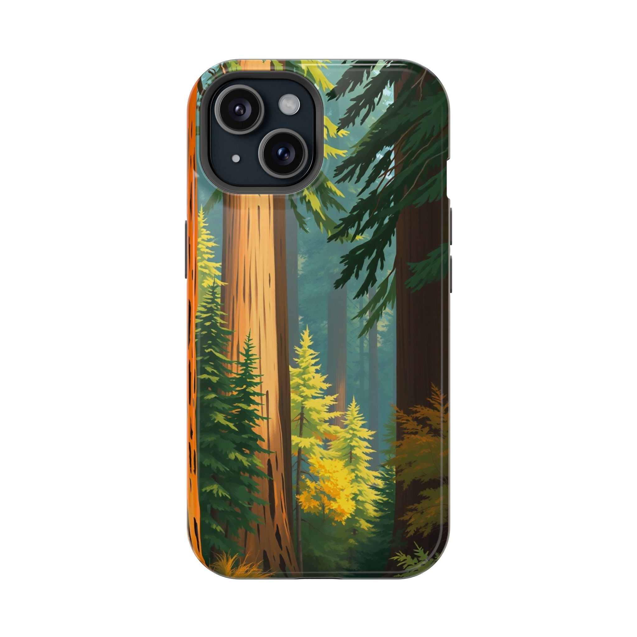 iPhone Redwood Forest Oil Painting Impressionist Clean iPhone Minimal · iPhone C