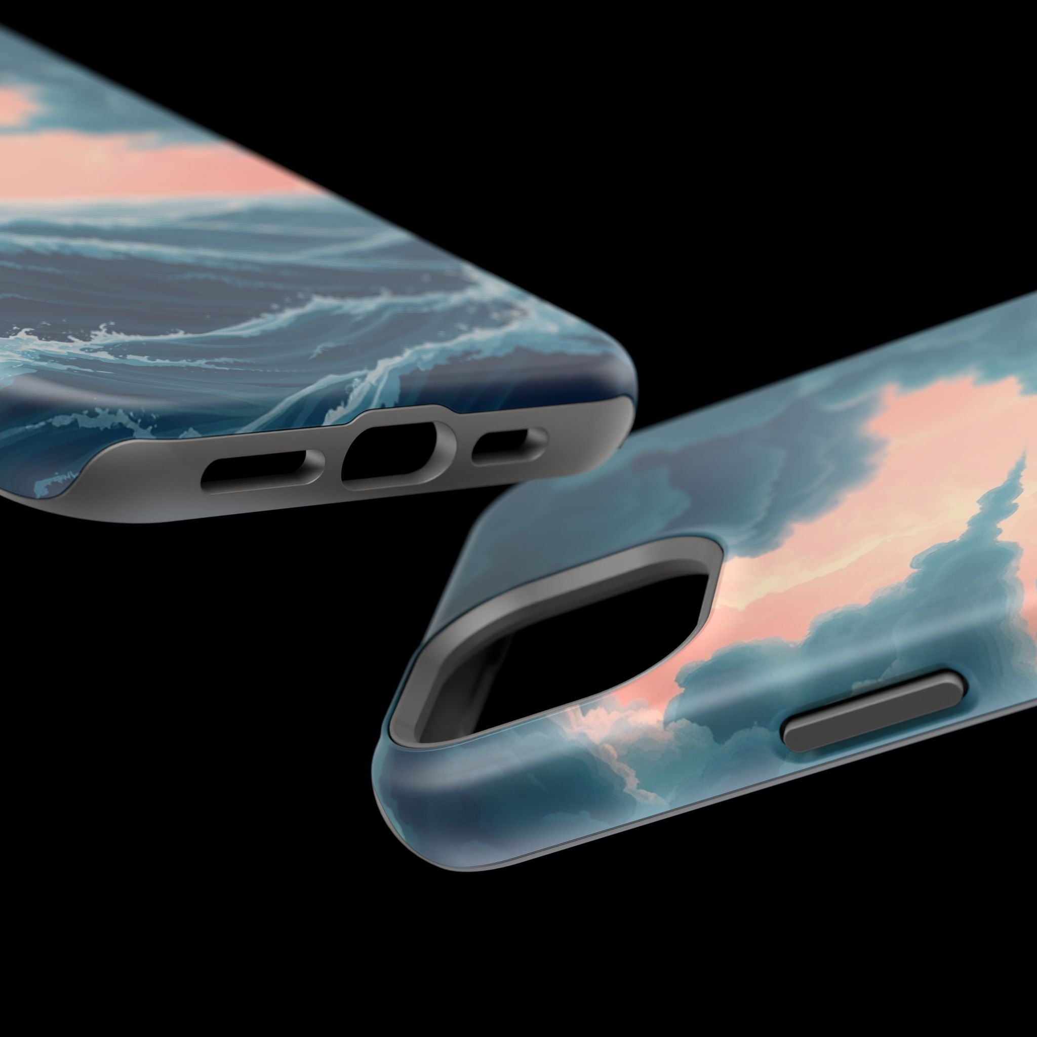 iPhone Storm at Sea 3D Digital Slim Everyday Designer Case · iPhone Case