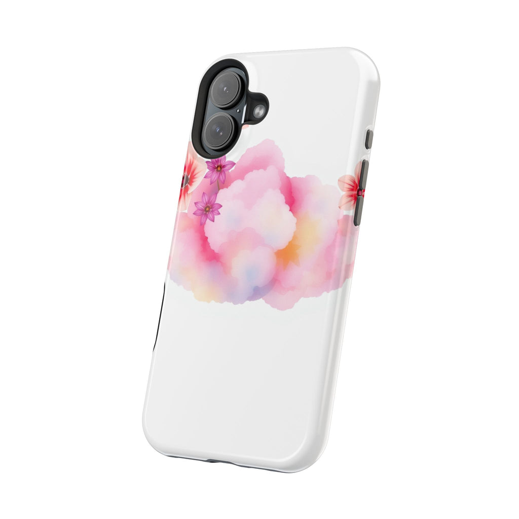 iPhone Pastel Floral Cloud Vibrant Watercolor Carry Case Slim Snap Case · iPhone