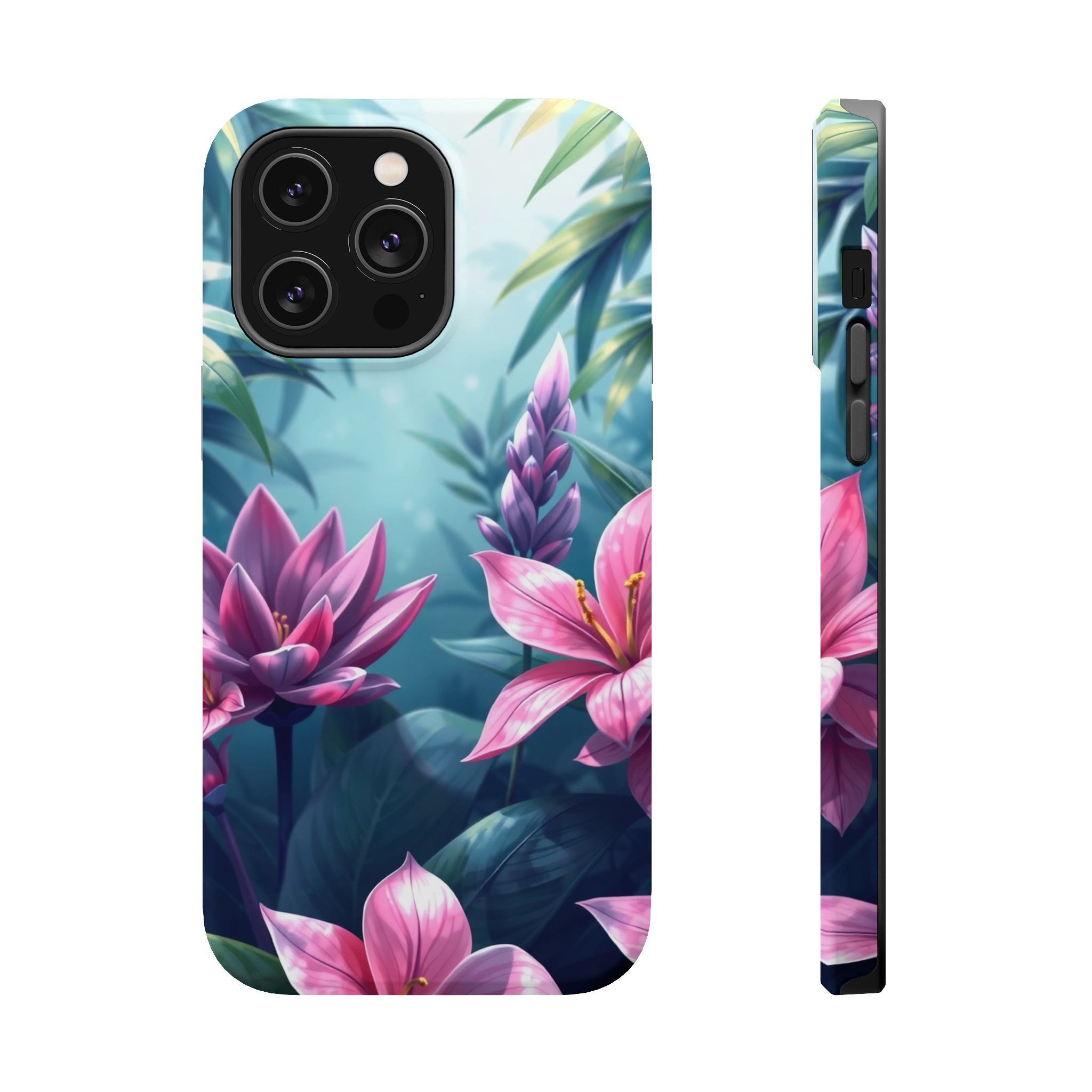 iPhone Indigo And Violet Jungle Floral Slim Everyday Designer Case · iPhone Case