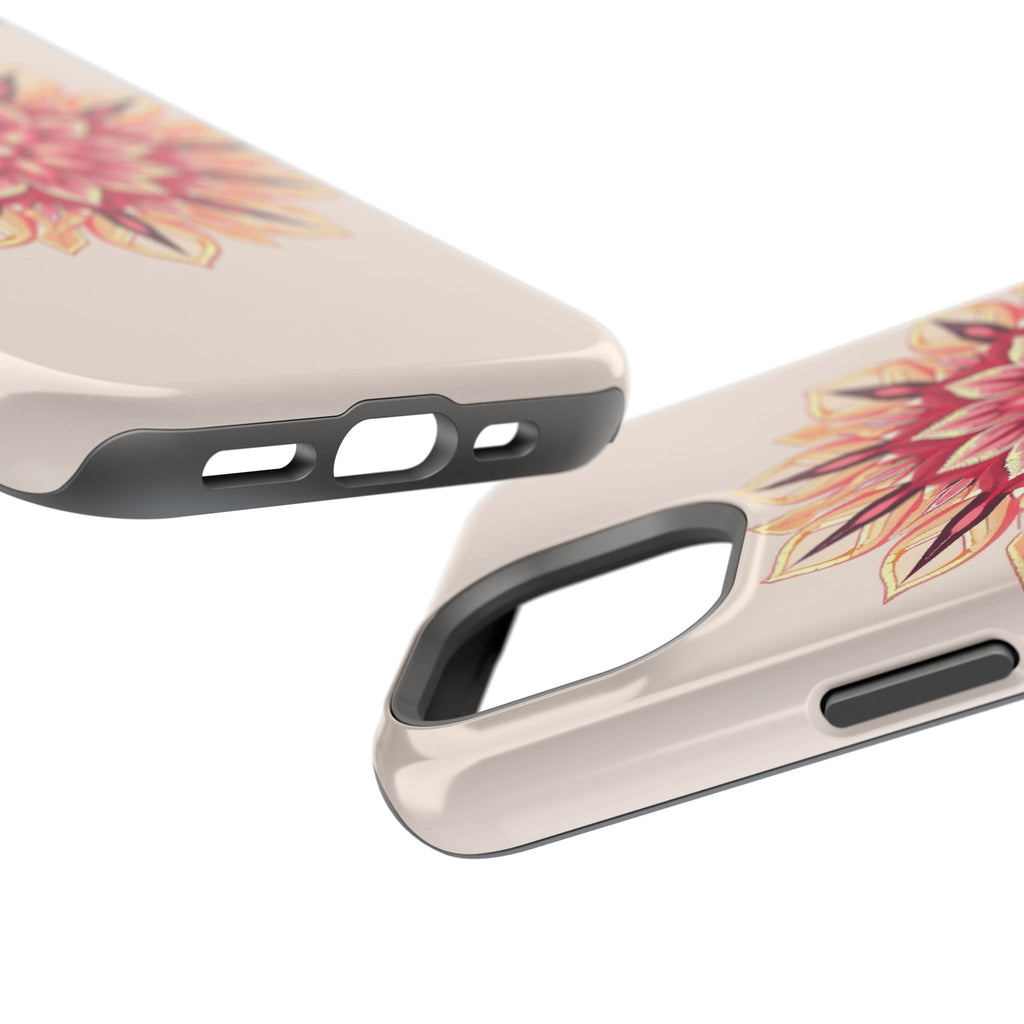 iPhone Floral Mandala Pixel Art -Bit Slim Everyday Designer Case · iPhone Case