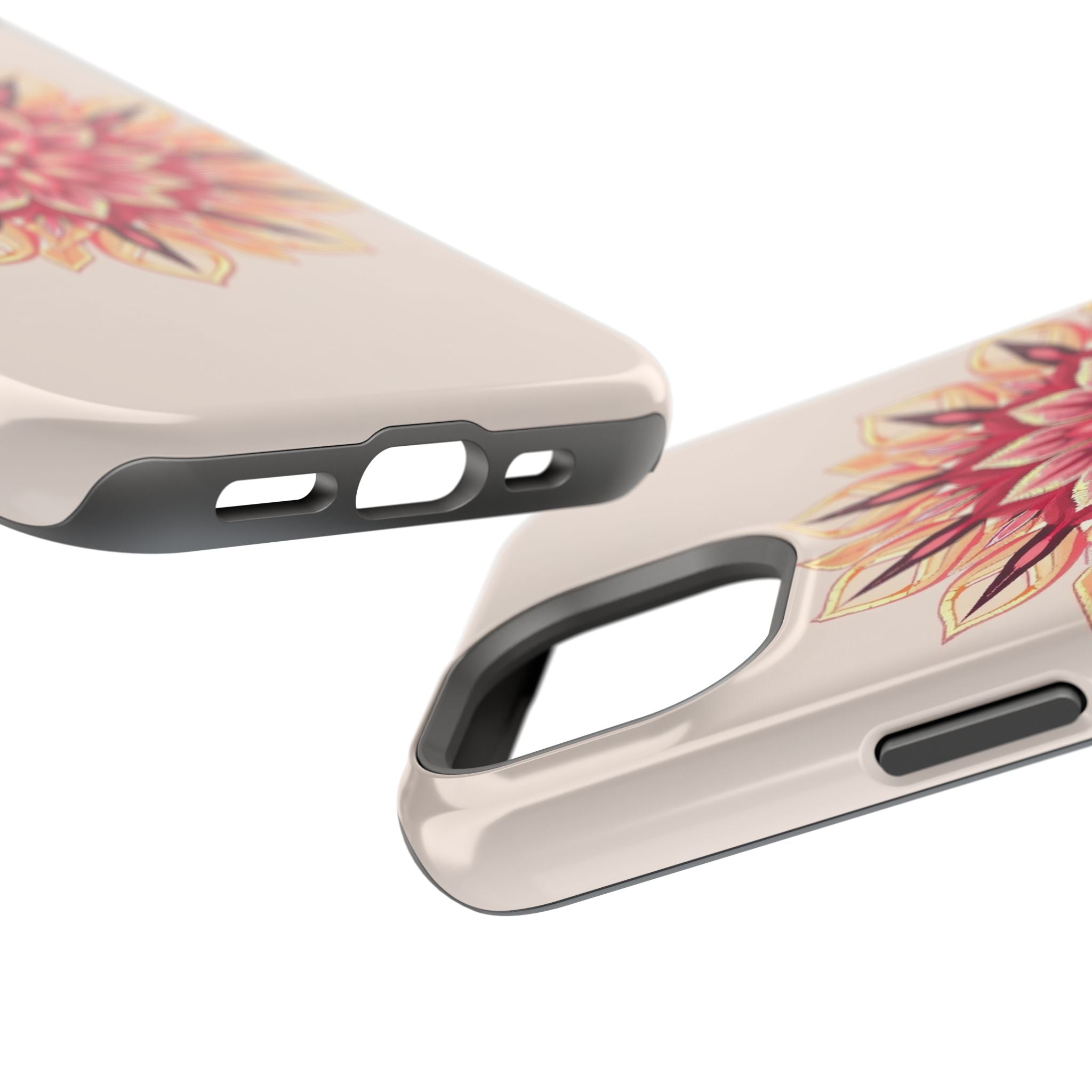 iPhone Floral Mandala Pixel Art -Bit Slim Everyday Designer Case · iPhone Case