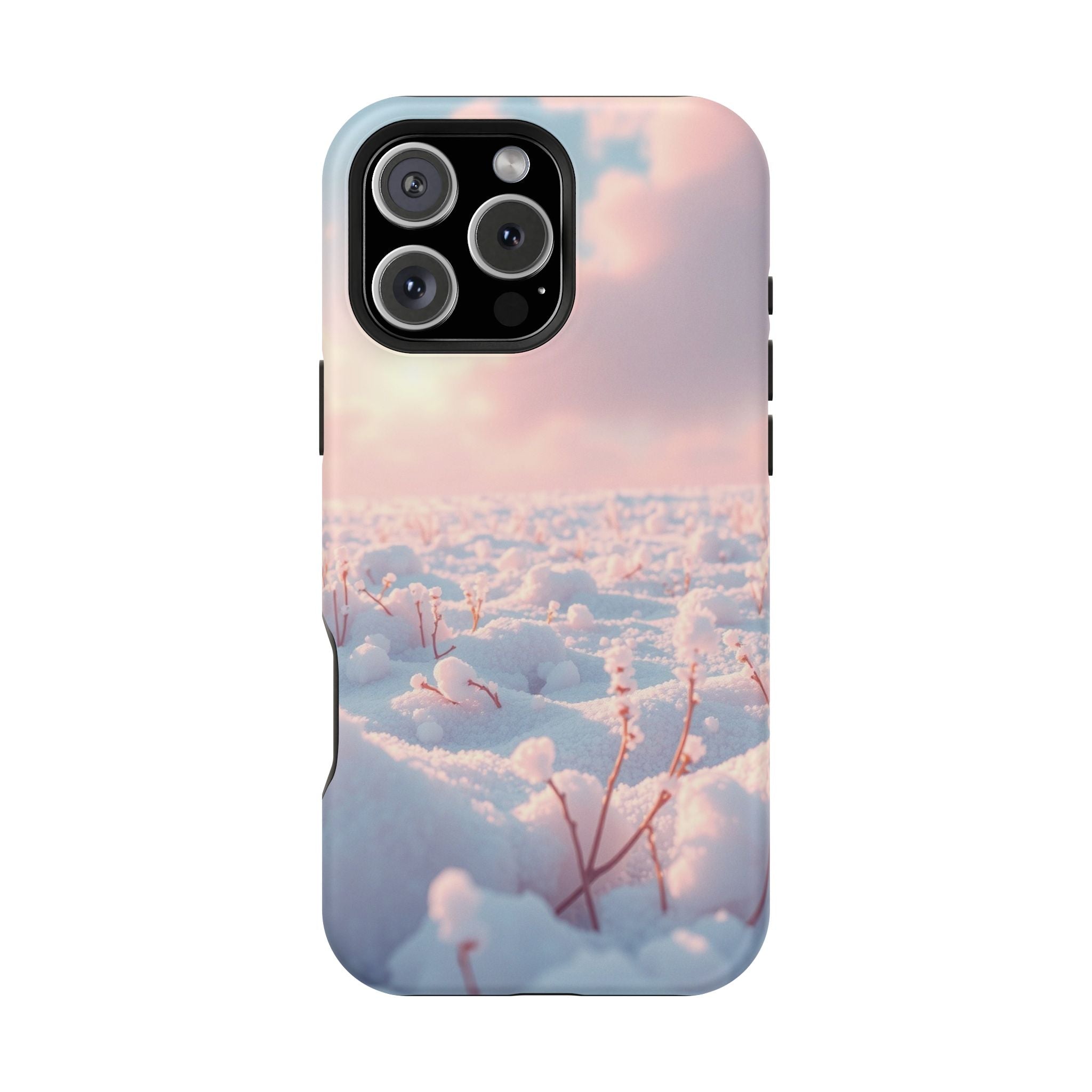 iPhone Snow Field Enchanted Art 13 Bold Modern Everyday Snap Case · iPhone Case
