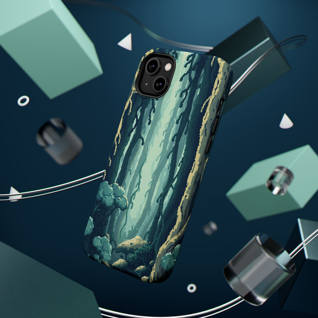 iPhone Kelp Forest Pixel Art -Bit Bold Modern Everyday Snap Case · iPhone Case