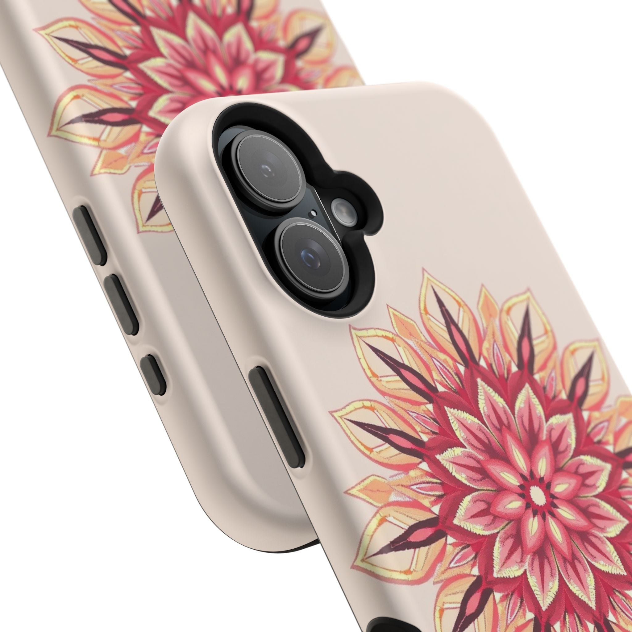 iPhone Floral Mandala Pixel Art -Bit Slim Everyday Designer Case · iPhone Case