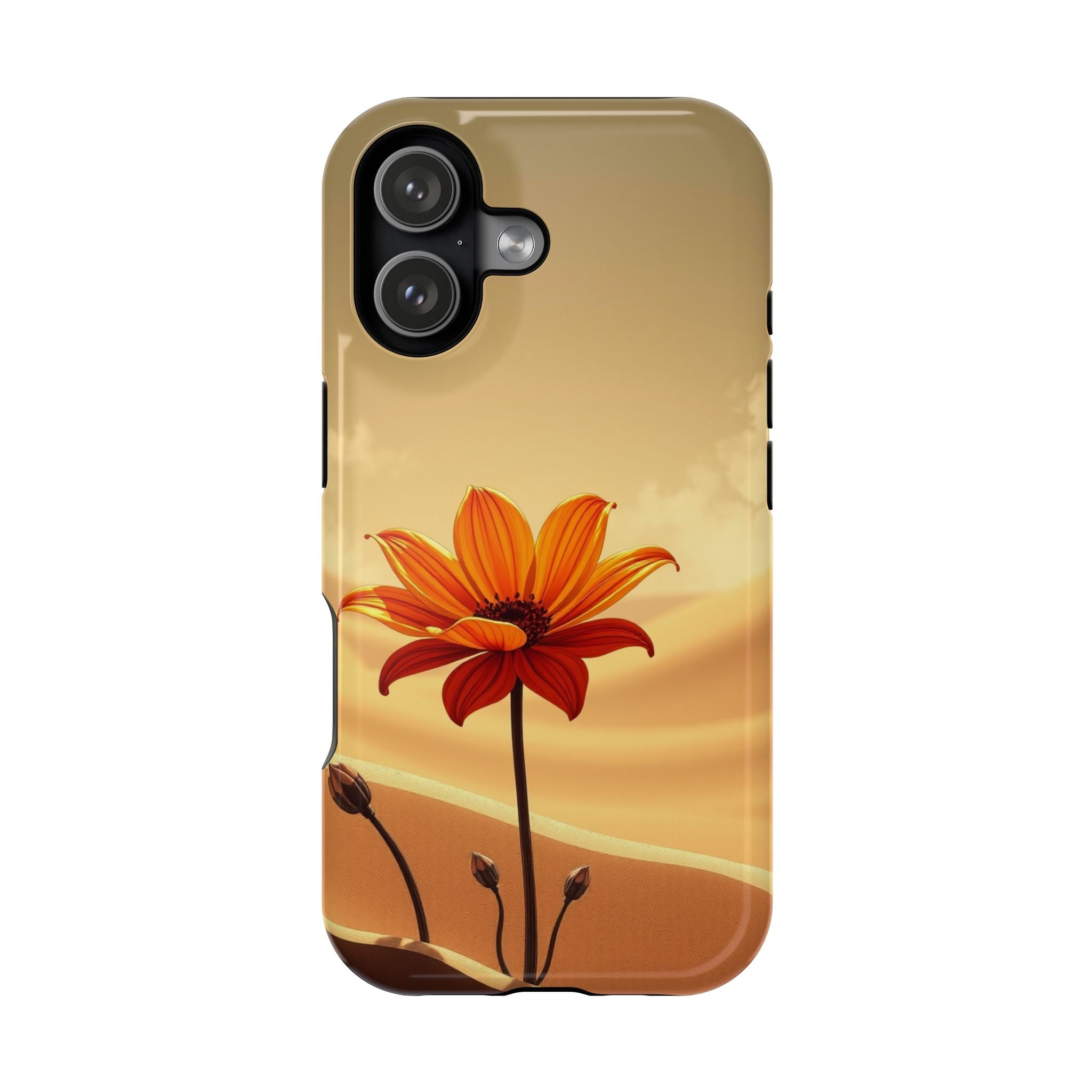 iPhone Neon Floral Dark Gothic Ink Bold Modern Everyday Snap Case · iPhone Case