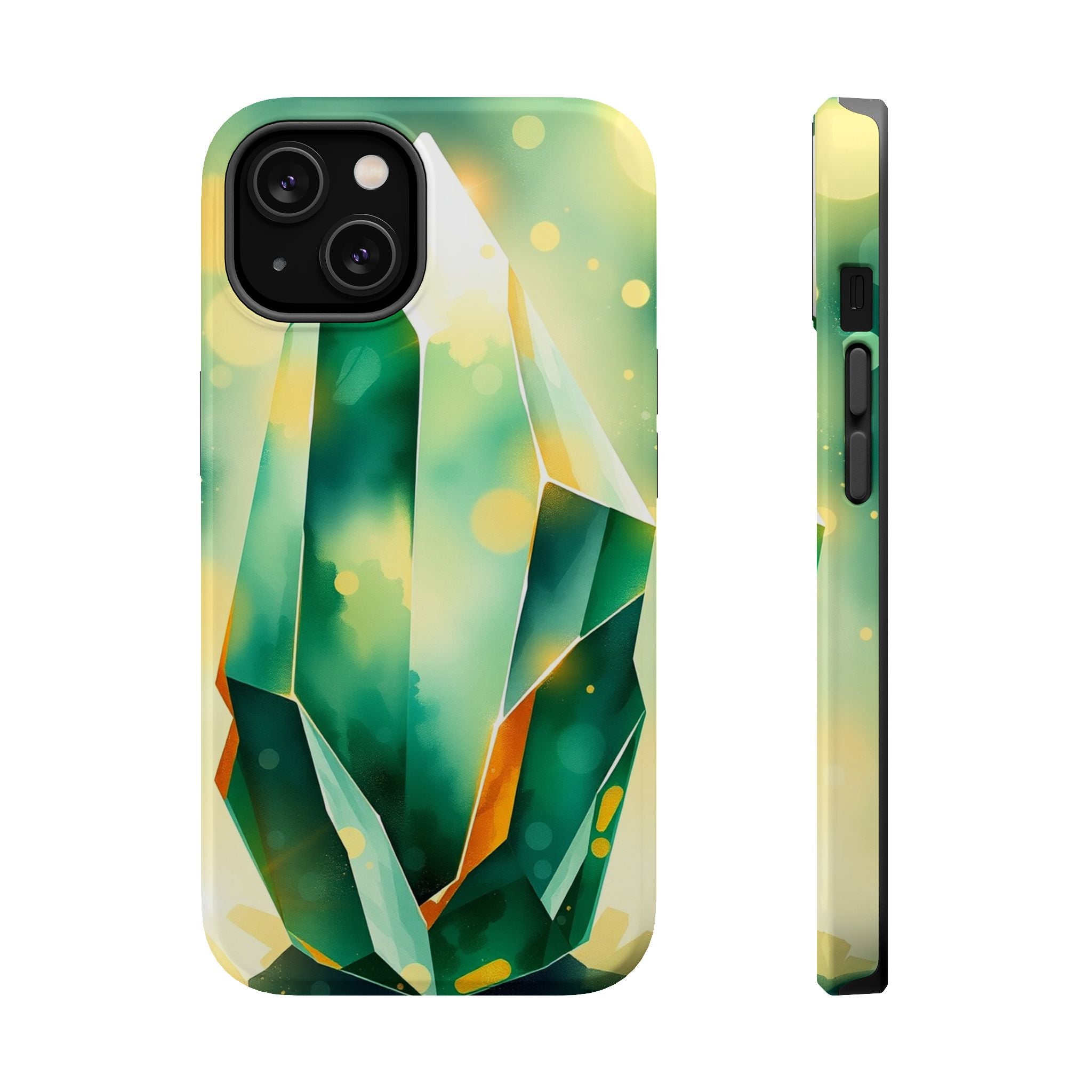 iPhone Emerald Green And Gold Crystal Prism Slim iPhone Everyday · iPhone Case