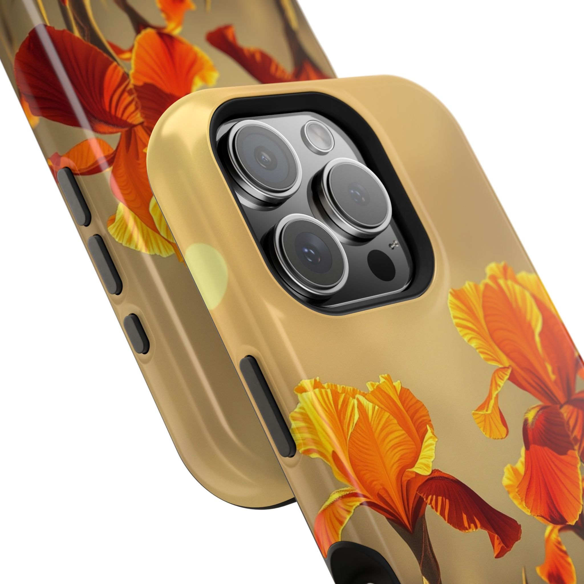 iPhone Iris Garden Gold Foil Luxury Slim Everyday Designer Case · iPhone Case