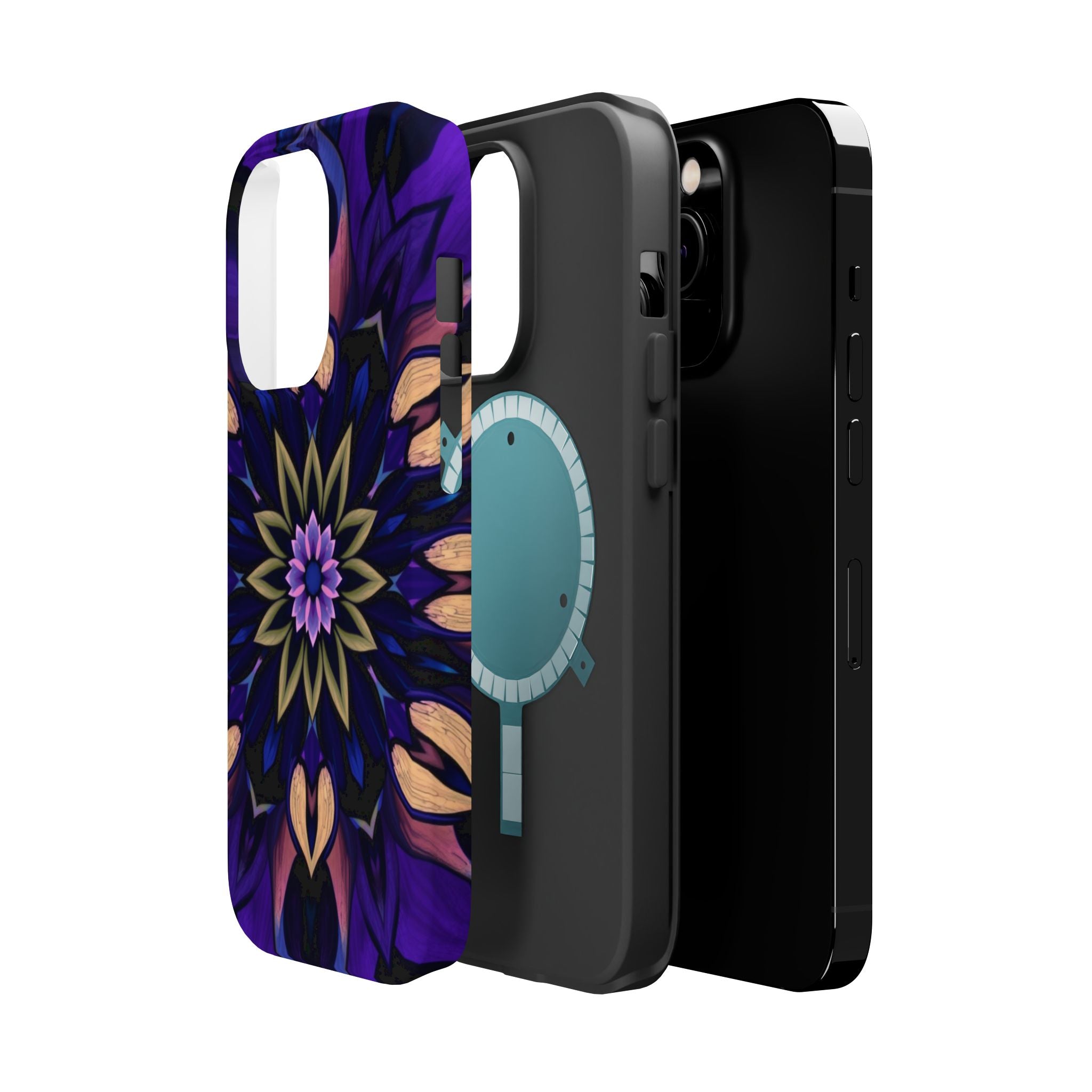iPhone Floral Mandala Mystic Art Bold Modern Everyday Snap Case · iPhone Case