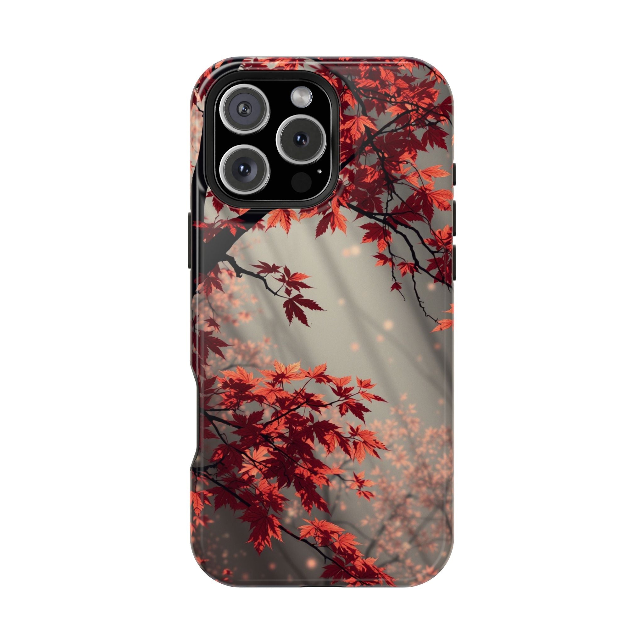 iPhone Charcoal And Copper Autumn Maple Slim Everyday iPhone 17 · iPhone Case
