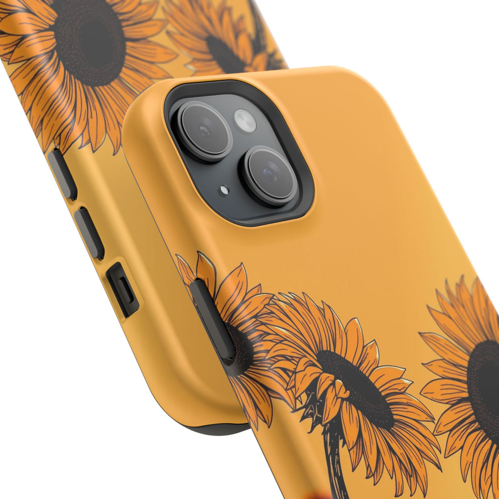 iPhone Burnt Orange And Sand Sunflower Pop Slim iPhone Everyday · iPhone Case