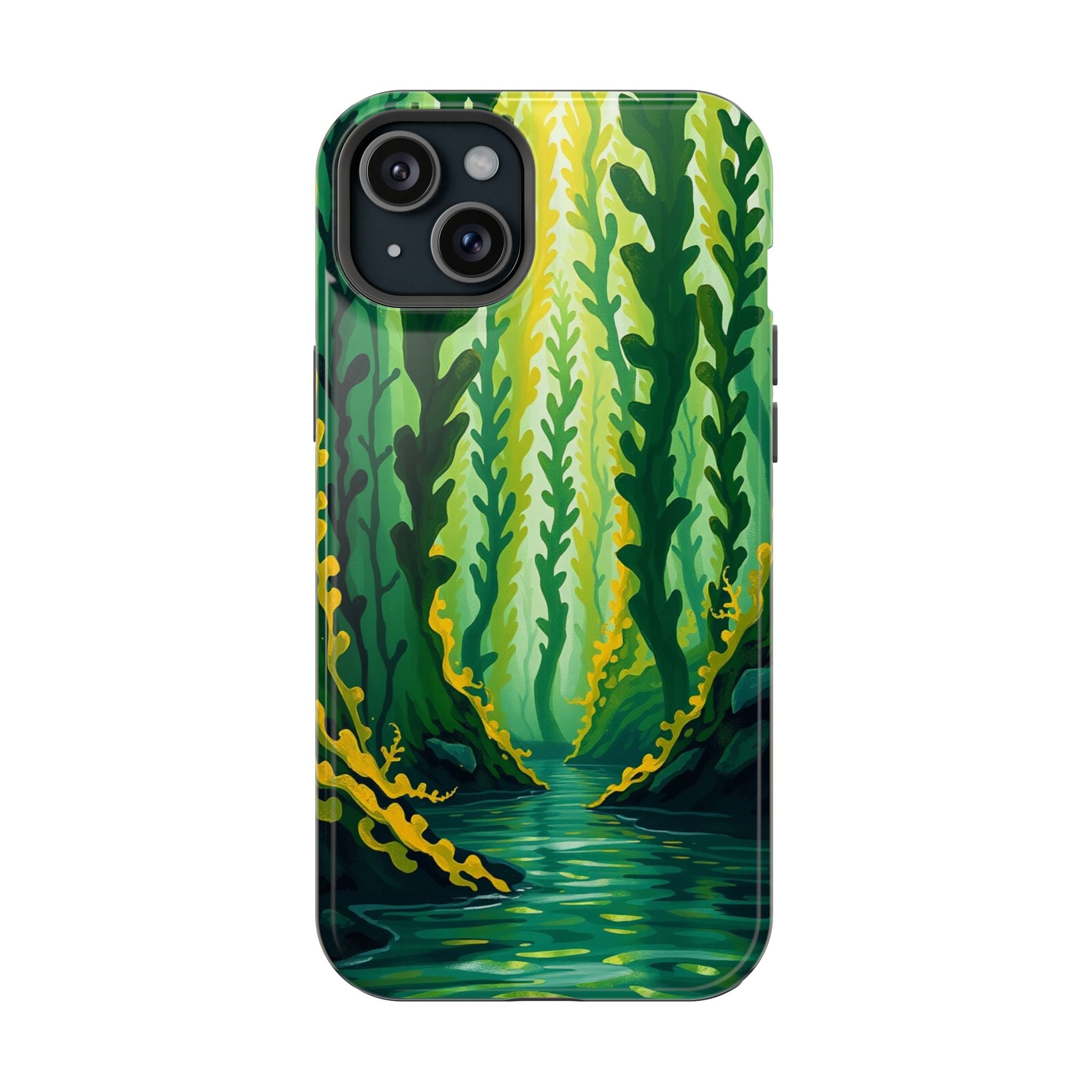 iPhone Kelp Forest Oil Painting Impressionist Slim iPhone Everyday · iPhone Case