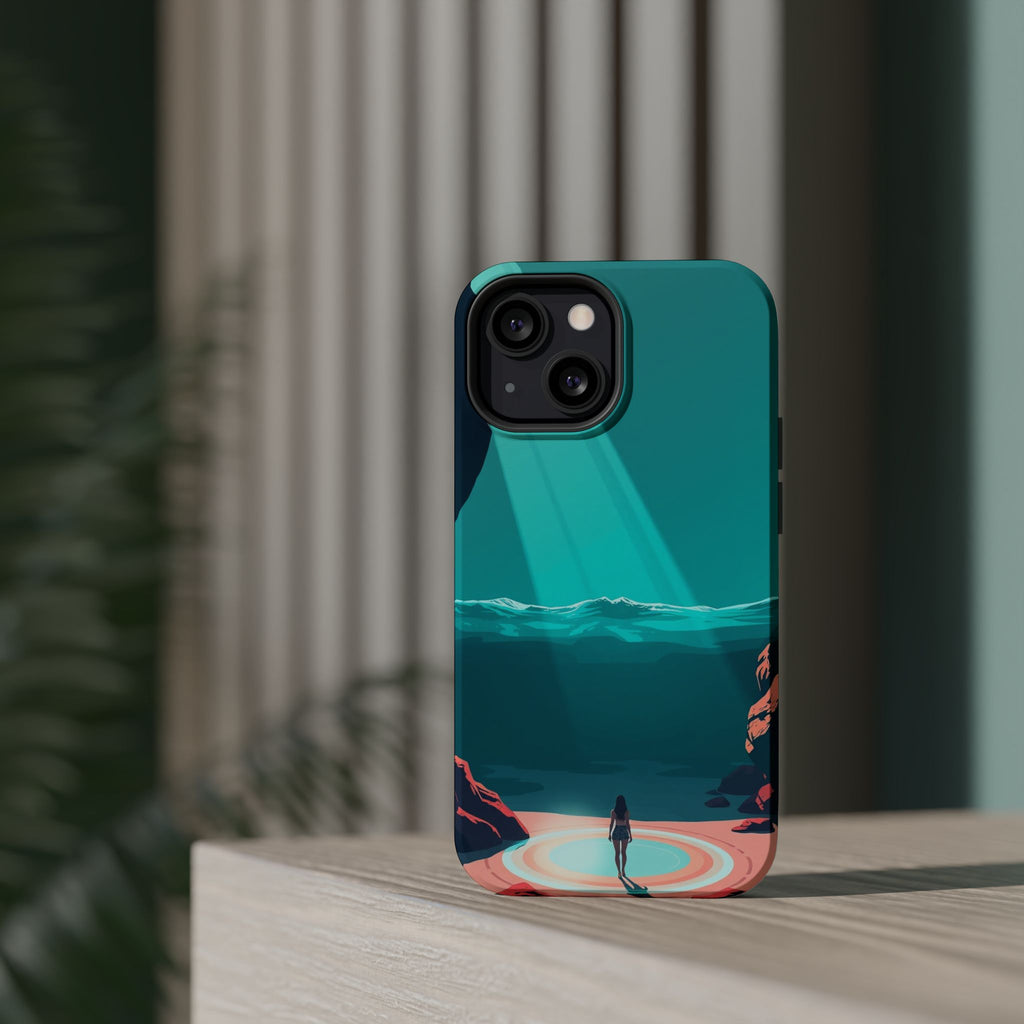 iPhone Earthy Tidal Pool Design 17 Bold Modern Everyday Snap Case · iPhone Case