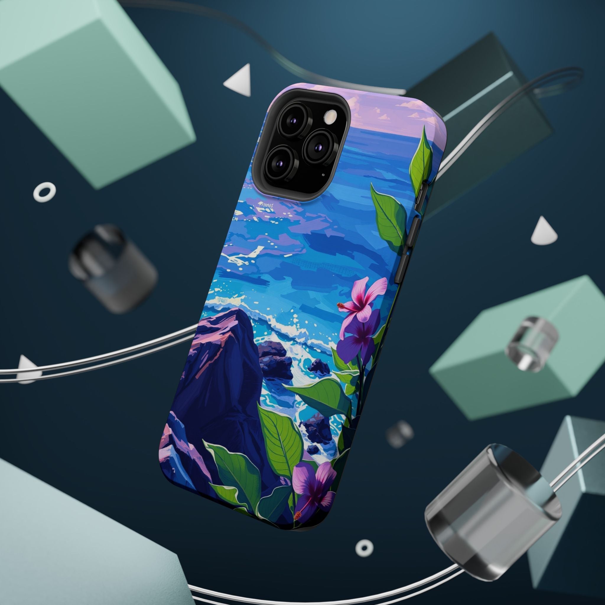 iPhone Hibiscus Coast Enchanted Art Slim Everyday Designer Case · iPhone Case