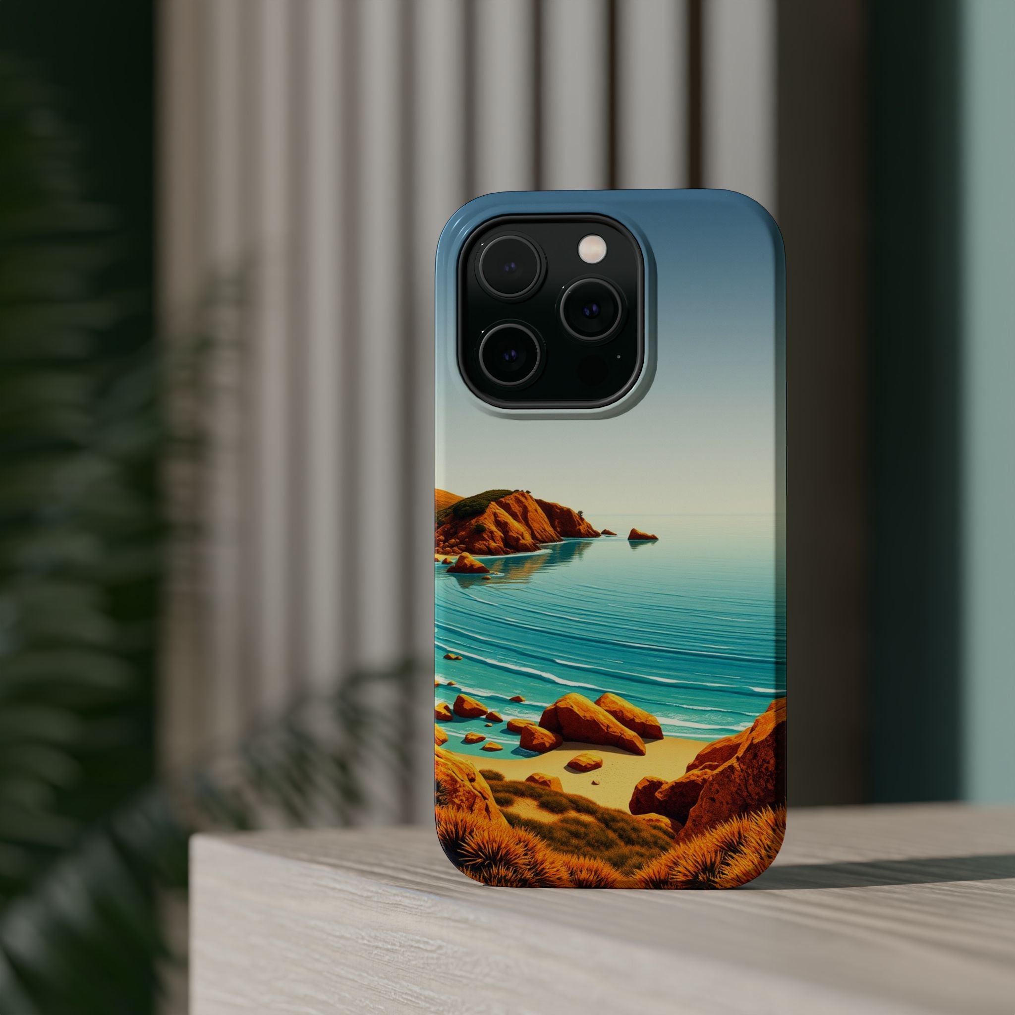 iPhone Mustard And Rust Pebble Beach Slim Everyday iPhone 14 Designer · iPhone C