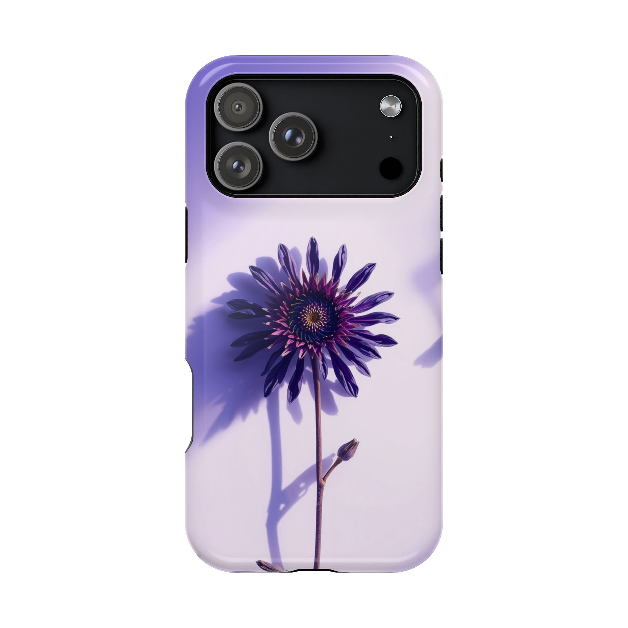 iPhone Indigo And Violet Dried Flower Flat Lay Soft iPhone Finish · iPhone Case