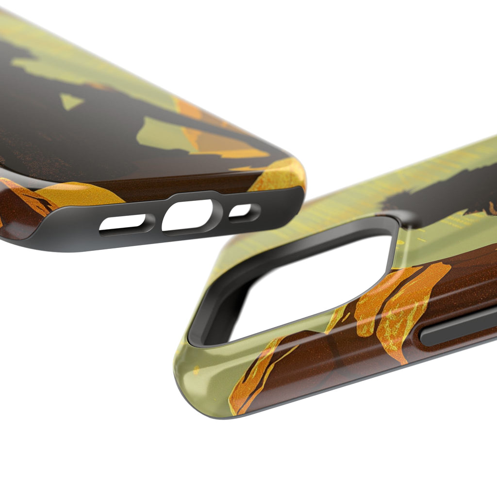 iPhone Mustard And Rust Overthinking Again Slim Everyday Designer Case · iPhone