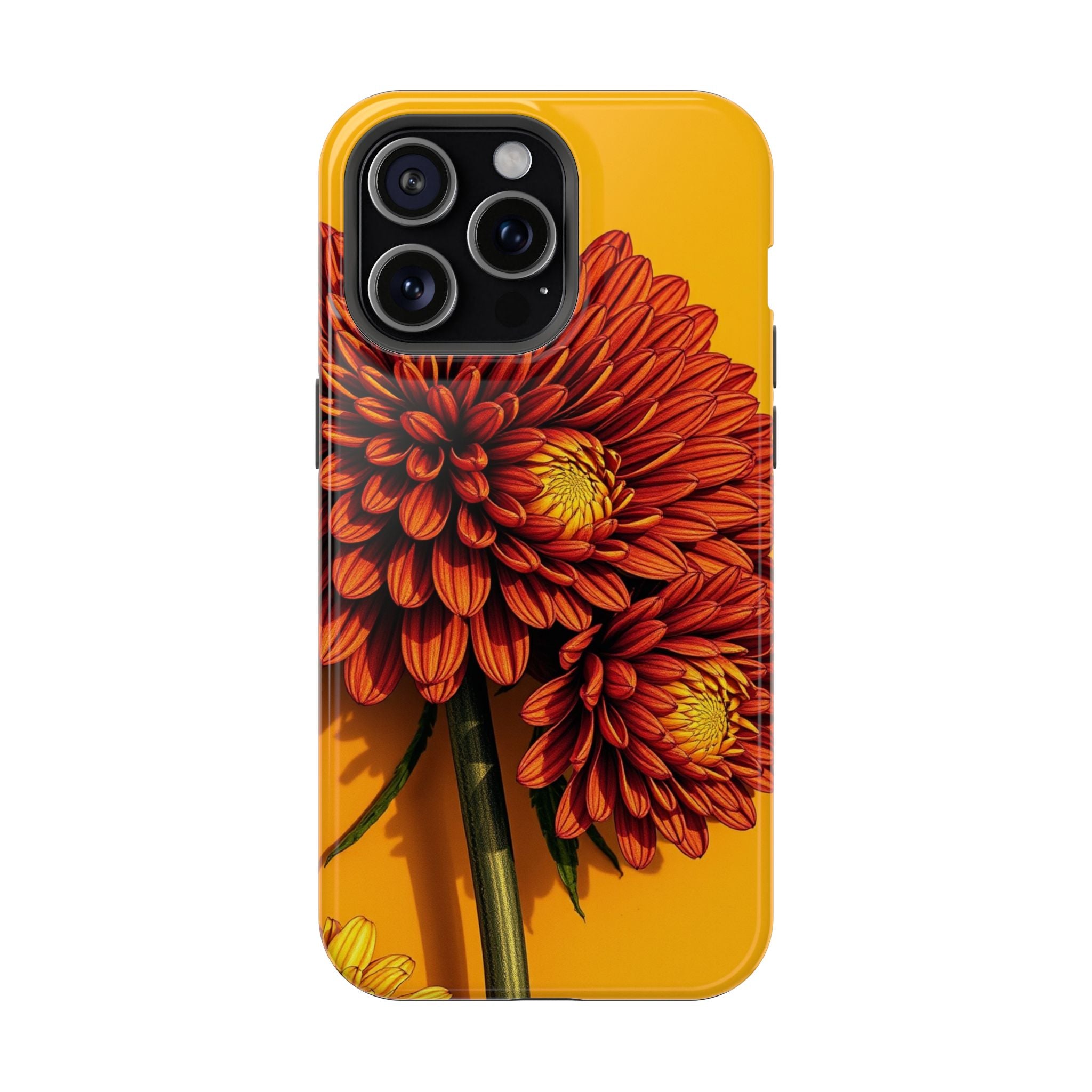 iPhone Mustard And Rust Ranunculus Stack Slim Everyday iPhone 14 · iPhone Case