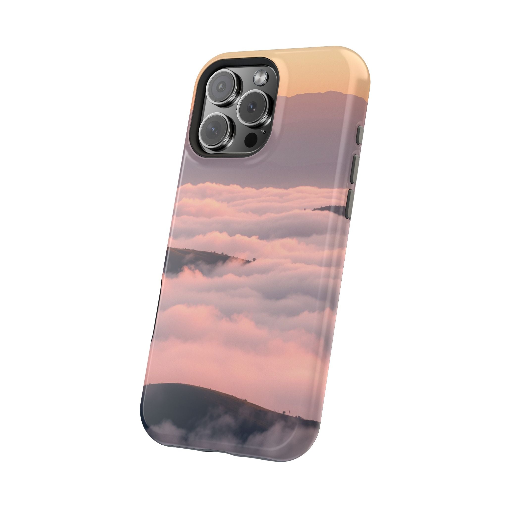 iPhone Fog Rolling Over Hills Grunge Distressed Soft iPhone Finish · iPhone Case