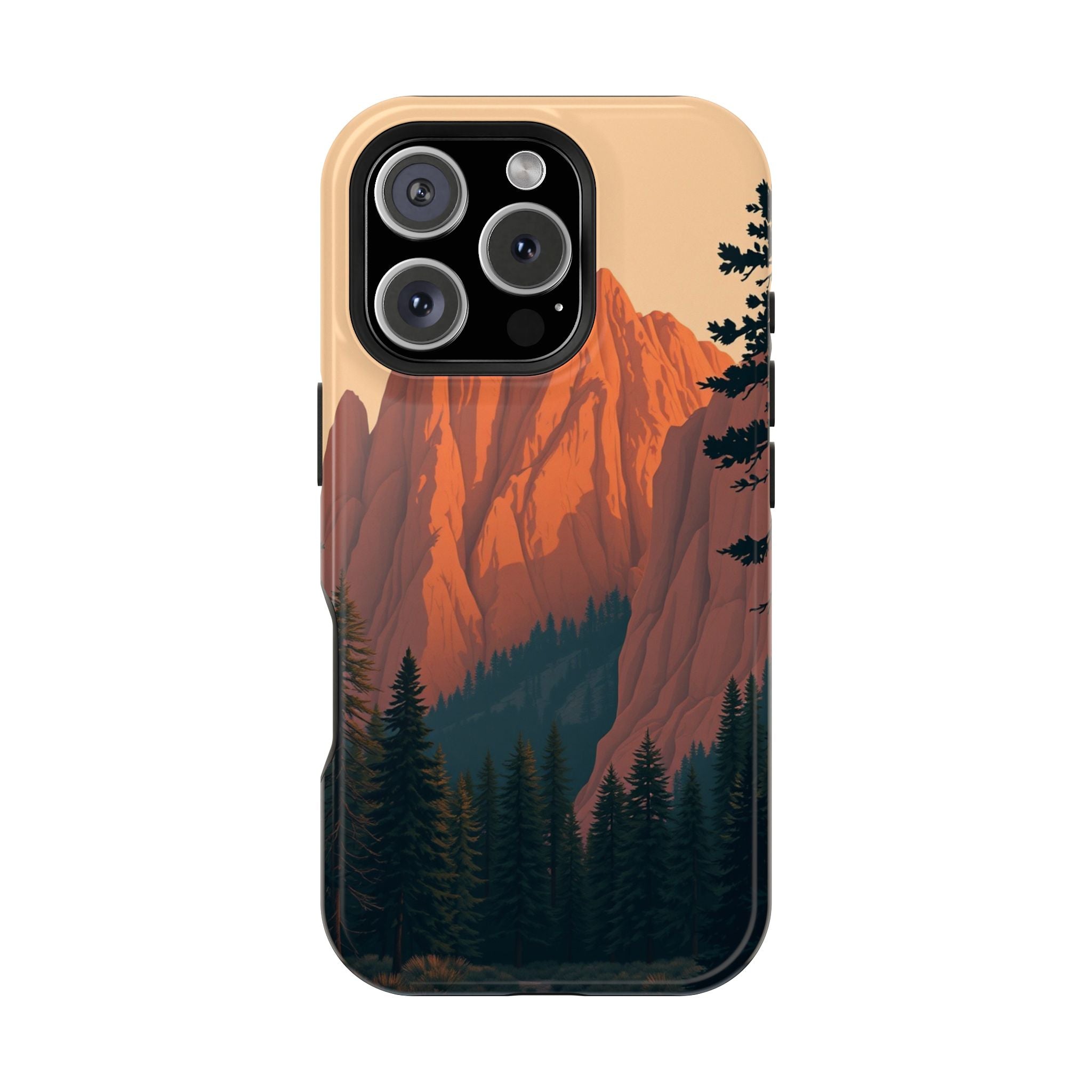 iPhone Serene Pine Ridge Design 18 Bold Modern Everyday Snap Case · iPhone Case