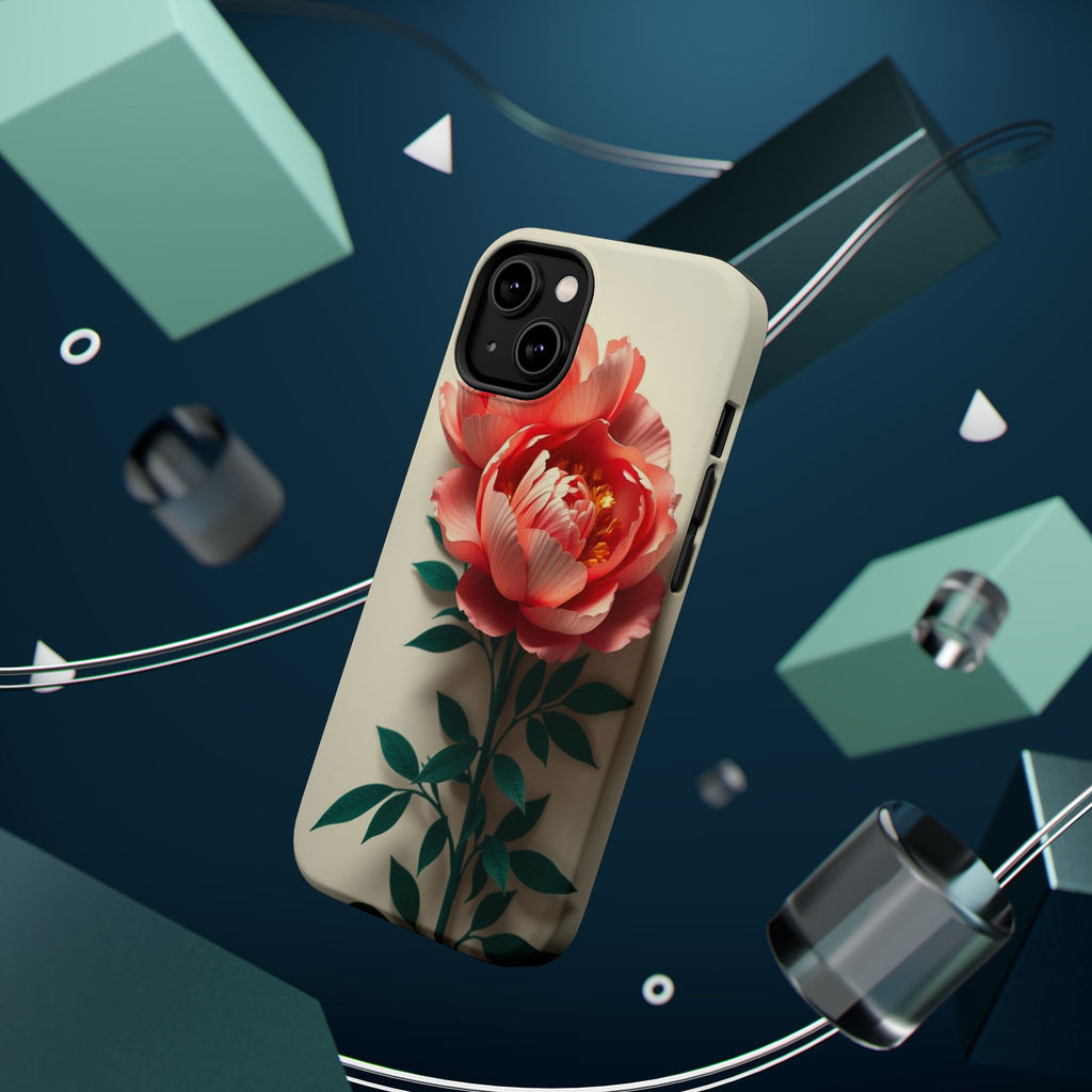 iPhone Emerald Green And Gold Peony Bouquet Slim iPhone Everyday · iPhone Case